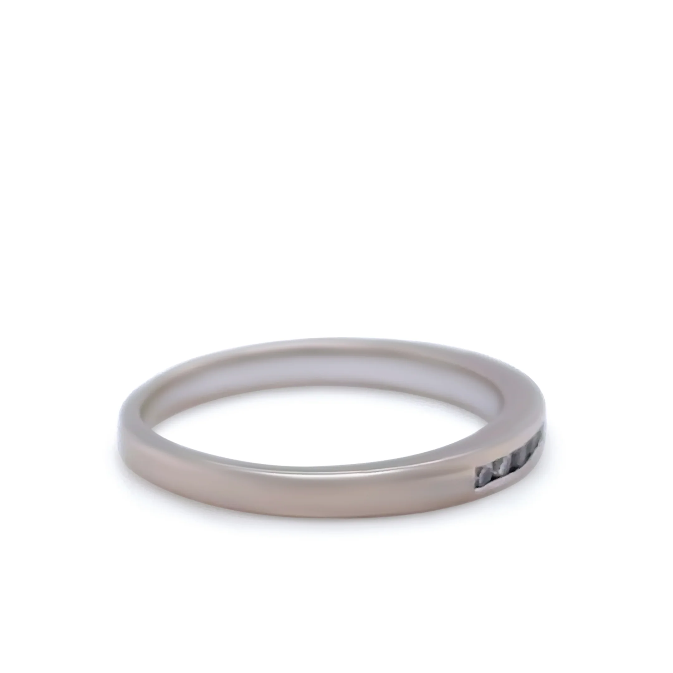 Bespoke 18ct White Gold Half Eternity Band 0.11ct - Image 3