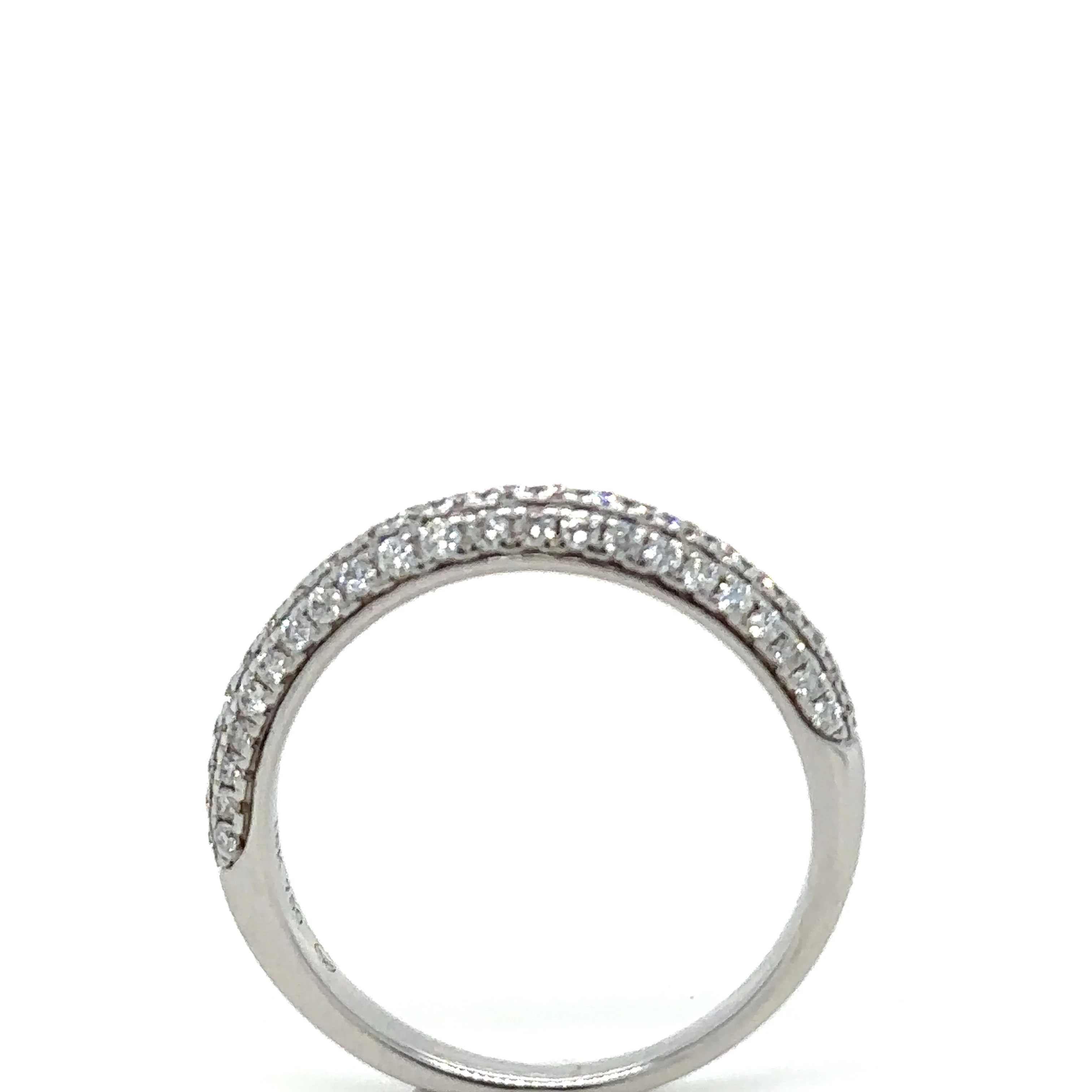 Bespoke 18ct White Gold Half Eternity Ring 0.41ct - Image 3