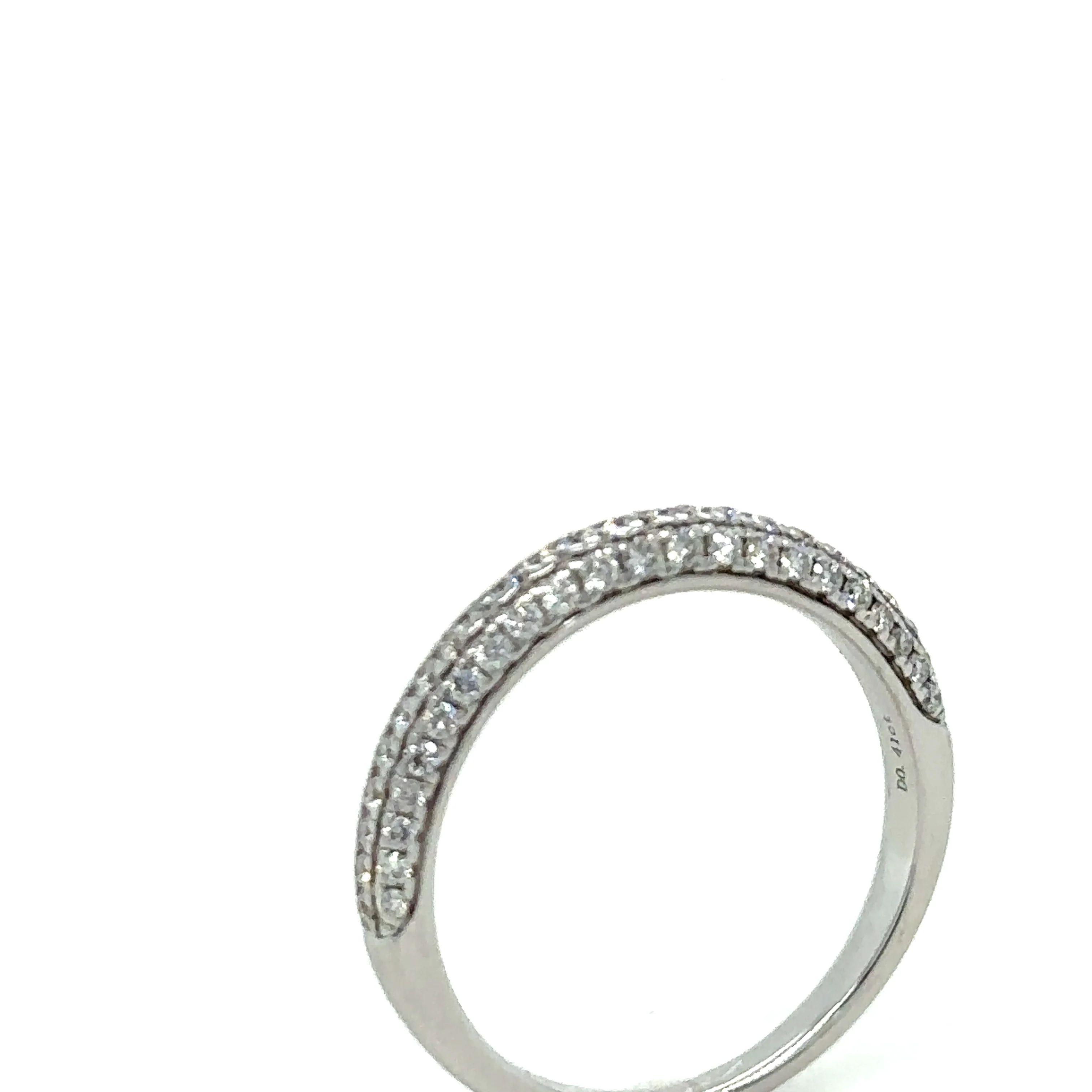 Bespoke 18ct White Gold Half Eternity Ring 0.41ct - Image 4