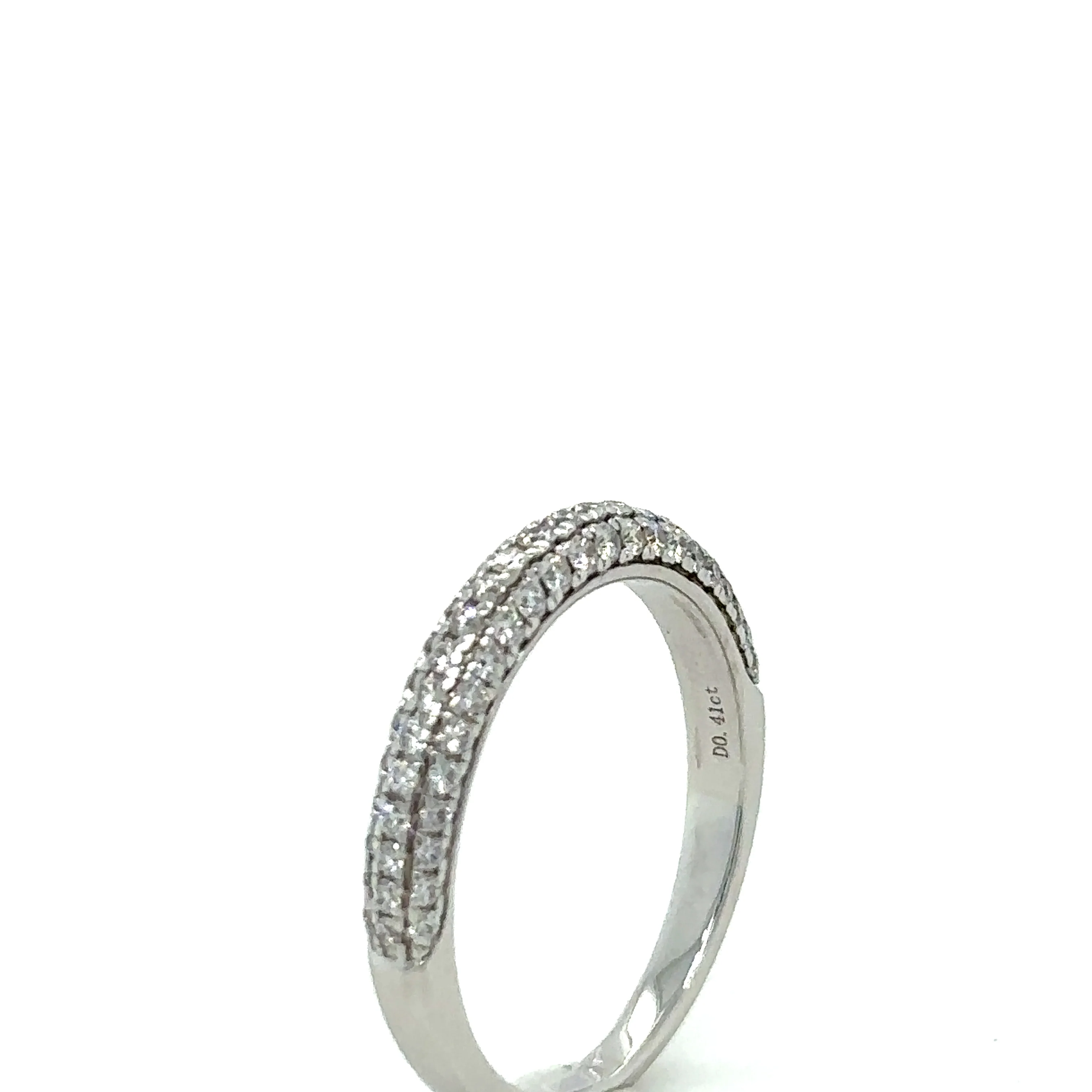 Bespoke 18ct White Gold Half Eternity Ring 0.41ct - Image 5