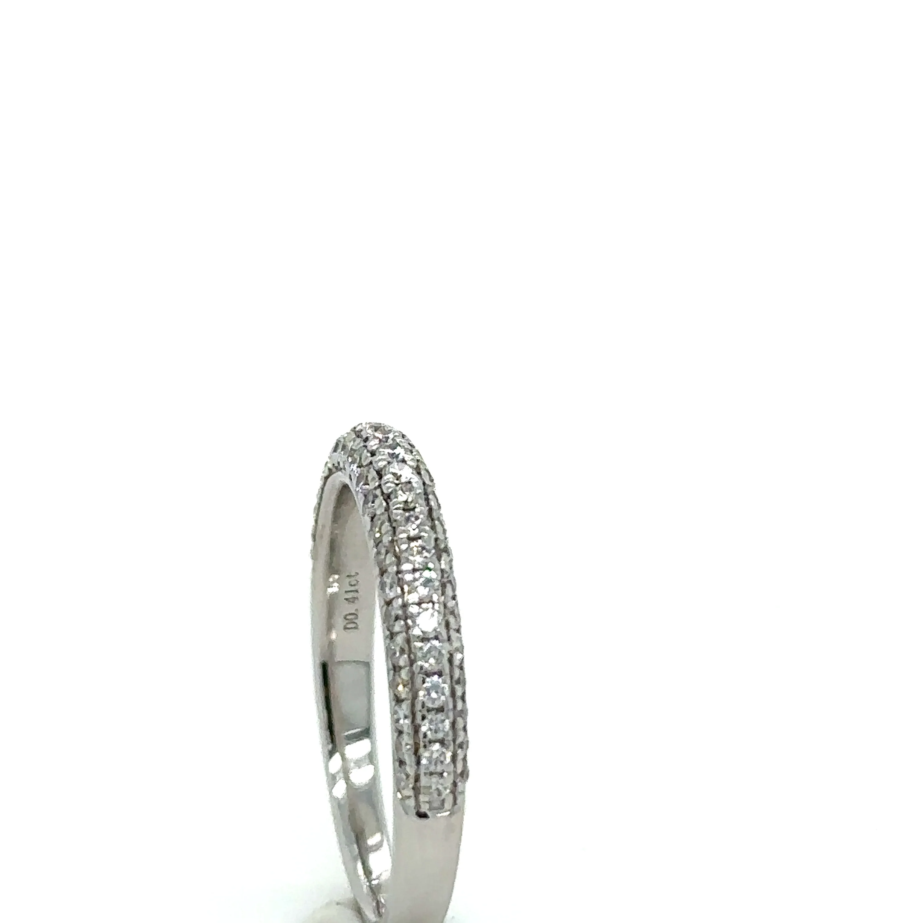 Bespoke 18ct White Gold Half Eternity Ring 0.41ct - Image 6