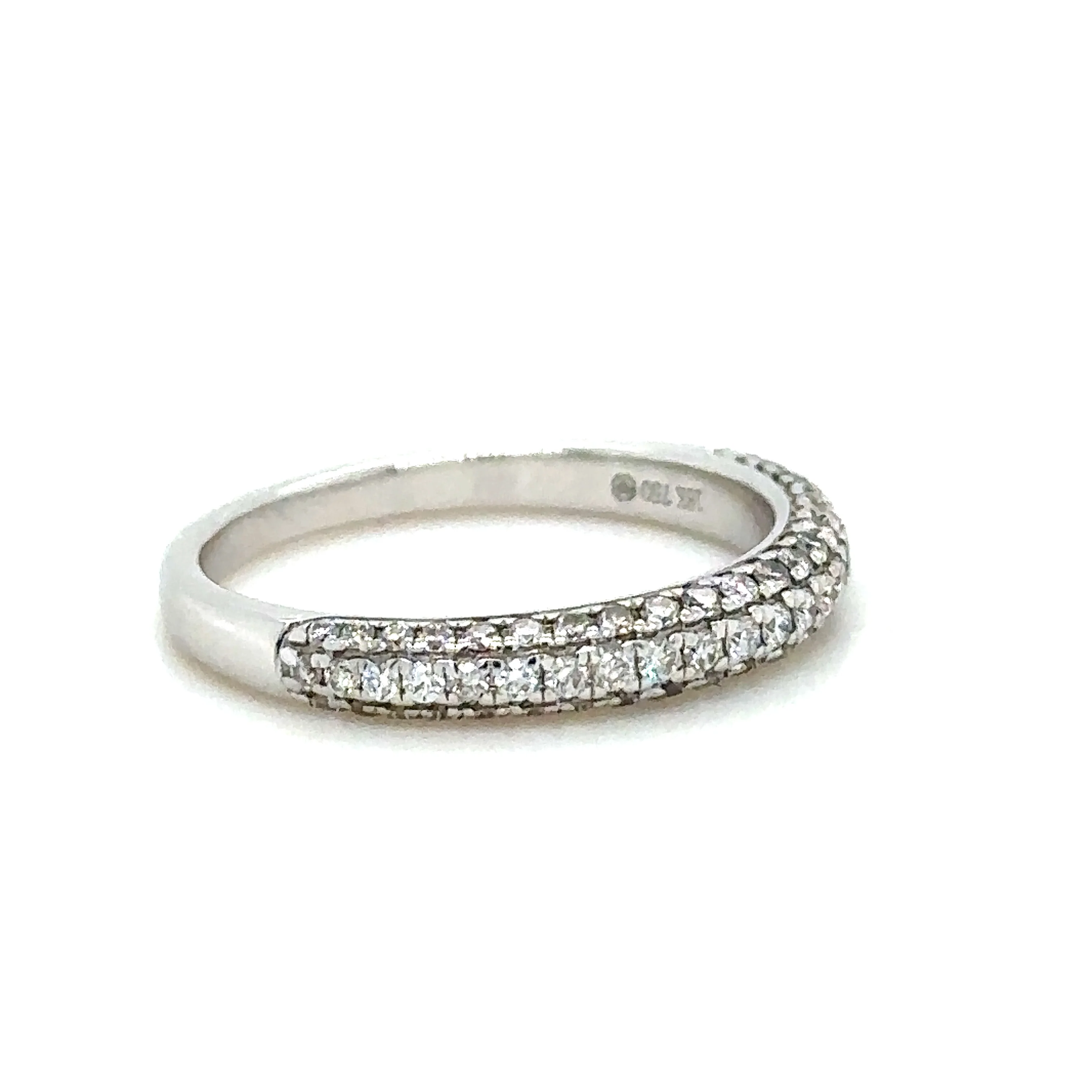 Bespoke 18ct White Gold Half Eternity Ring 0.44ct - Image 2