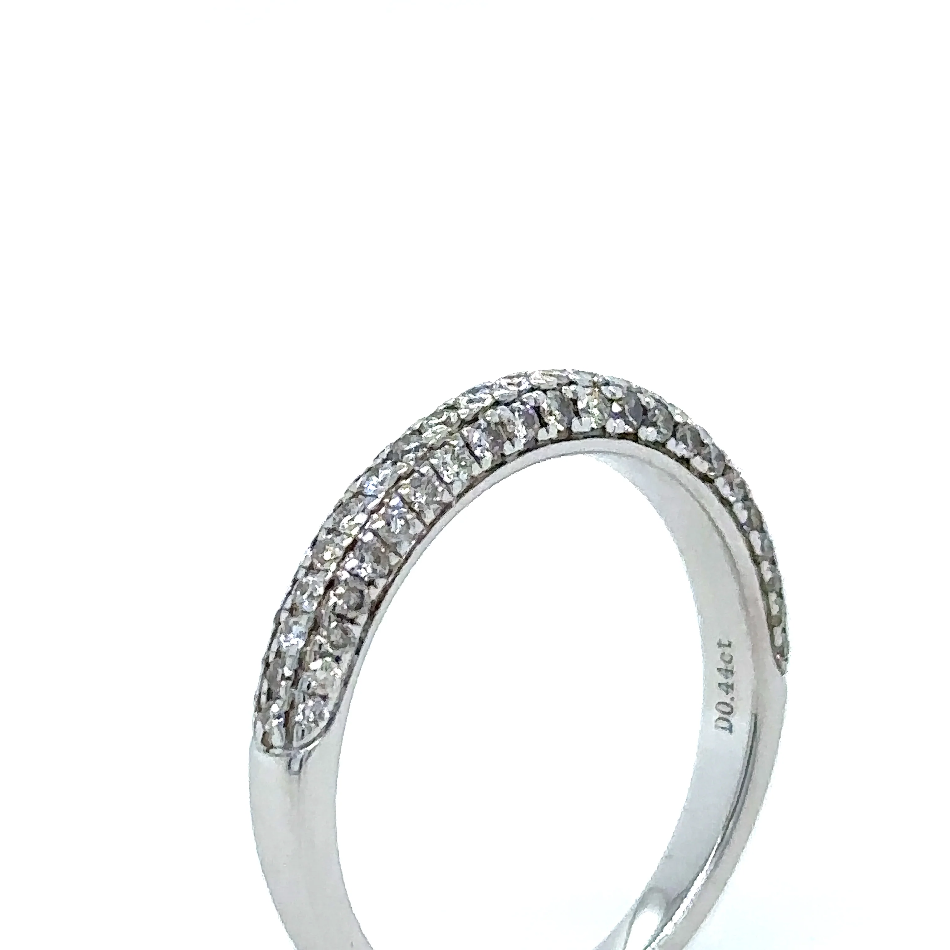 Bespoke 18ct White Gold Half Eternity Ring 0.44ct - Image 4