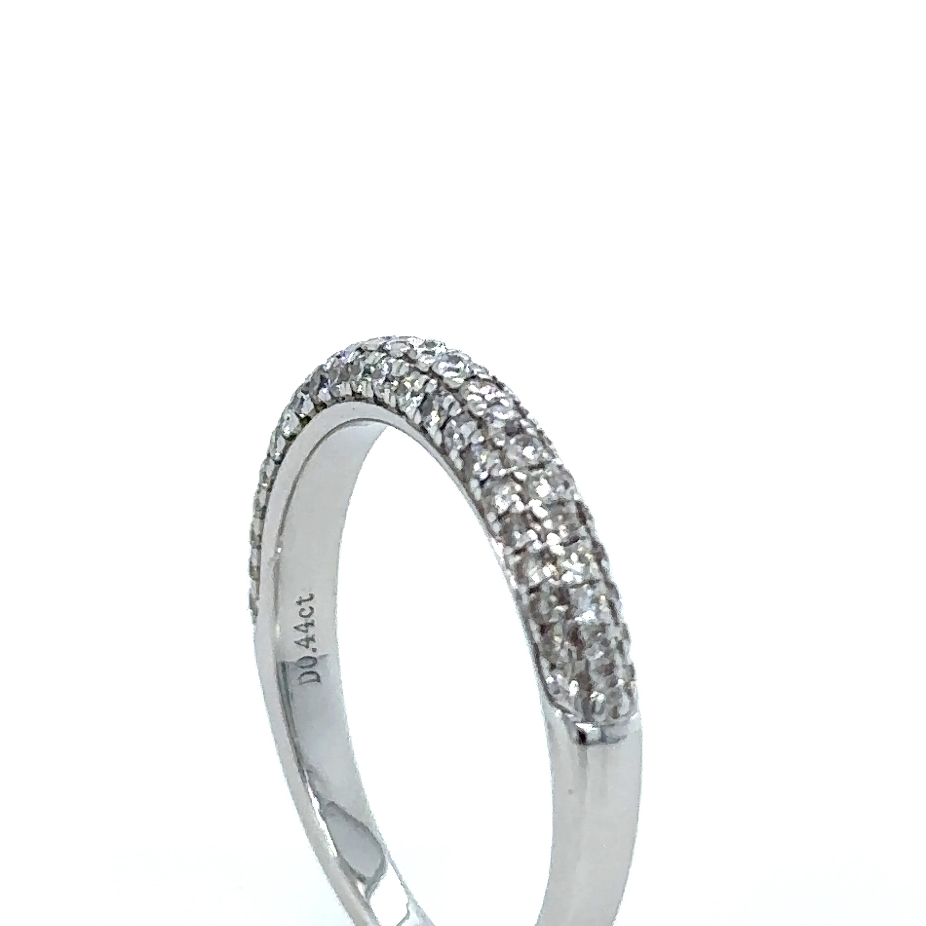 Bespoke 18ct White Gold Half Eternity Ring 0.44ct - Image 6
