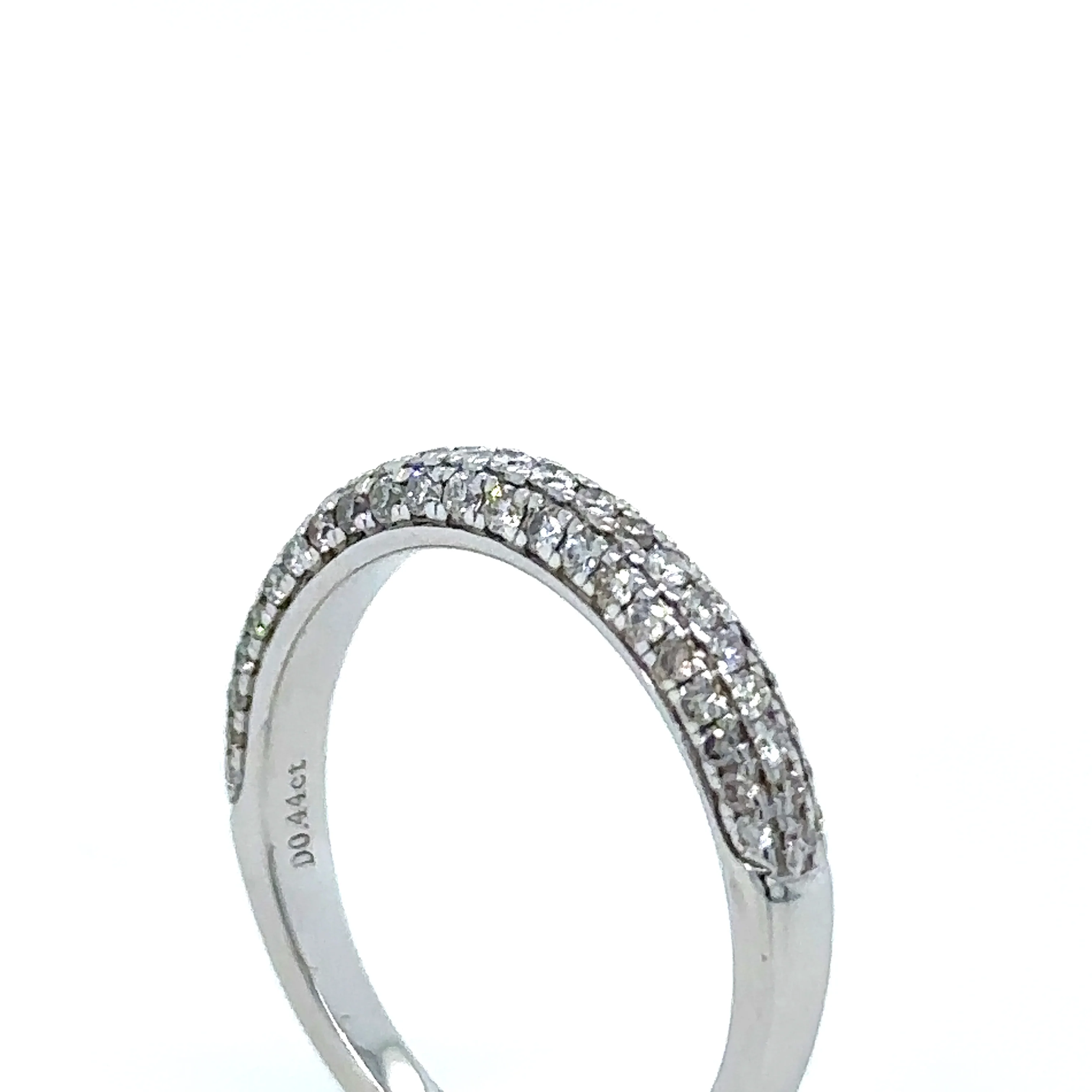 Bespoke 18ct White Gold Half Eternity Ring 0.44ct - Image 7