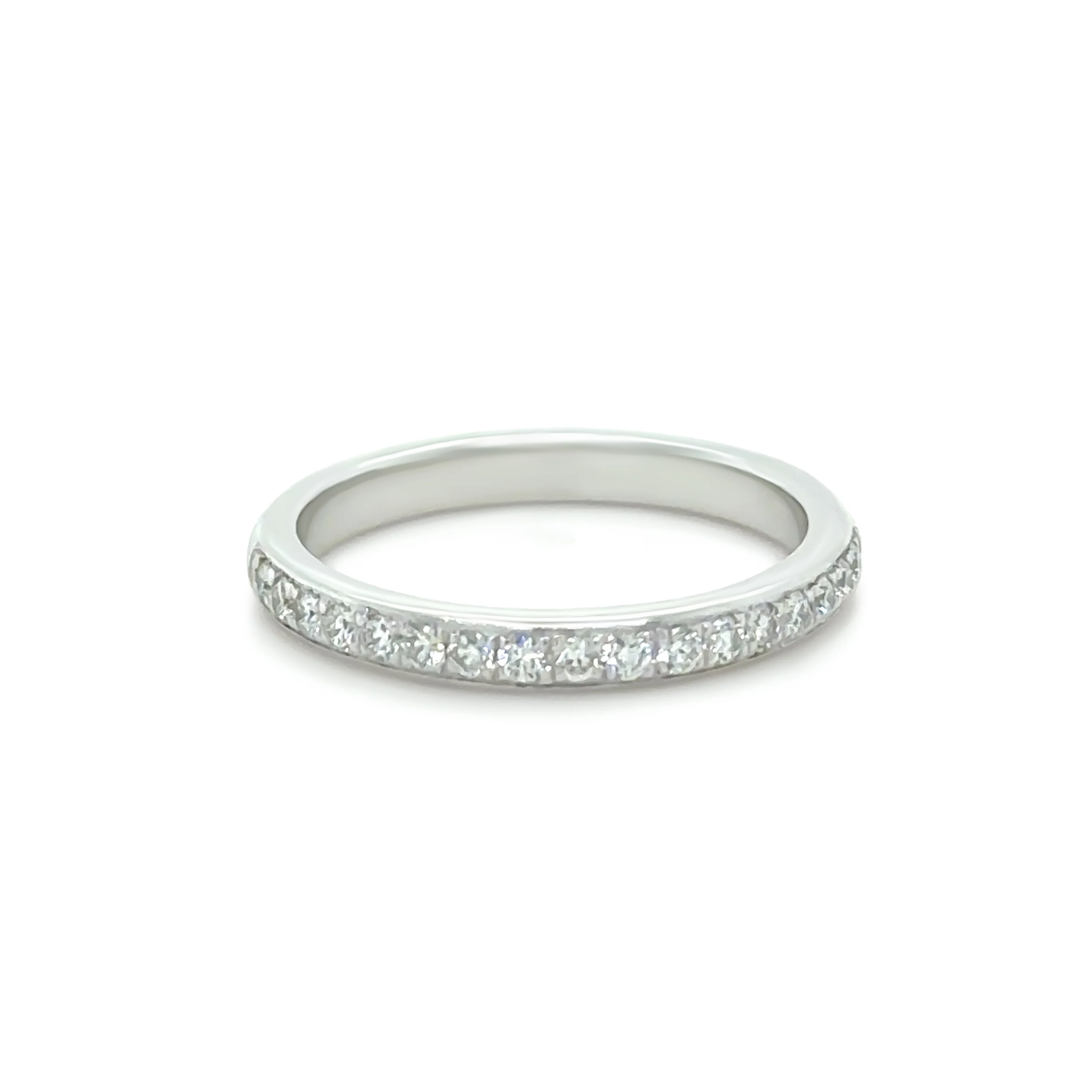Bespoke 18ct White Gold Pave Diamond Ring 0.28ct - Image 2