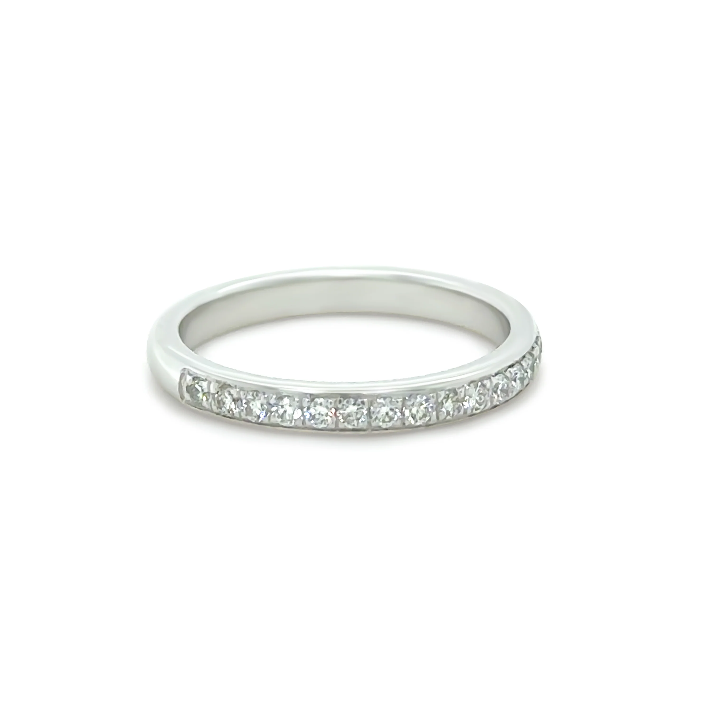Bespoke 18ct White Gold Pave Diamond Ring 0.28ct - Image 3