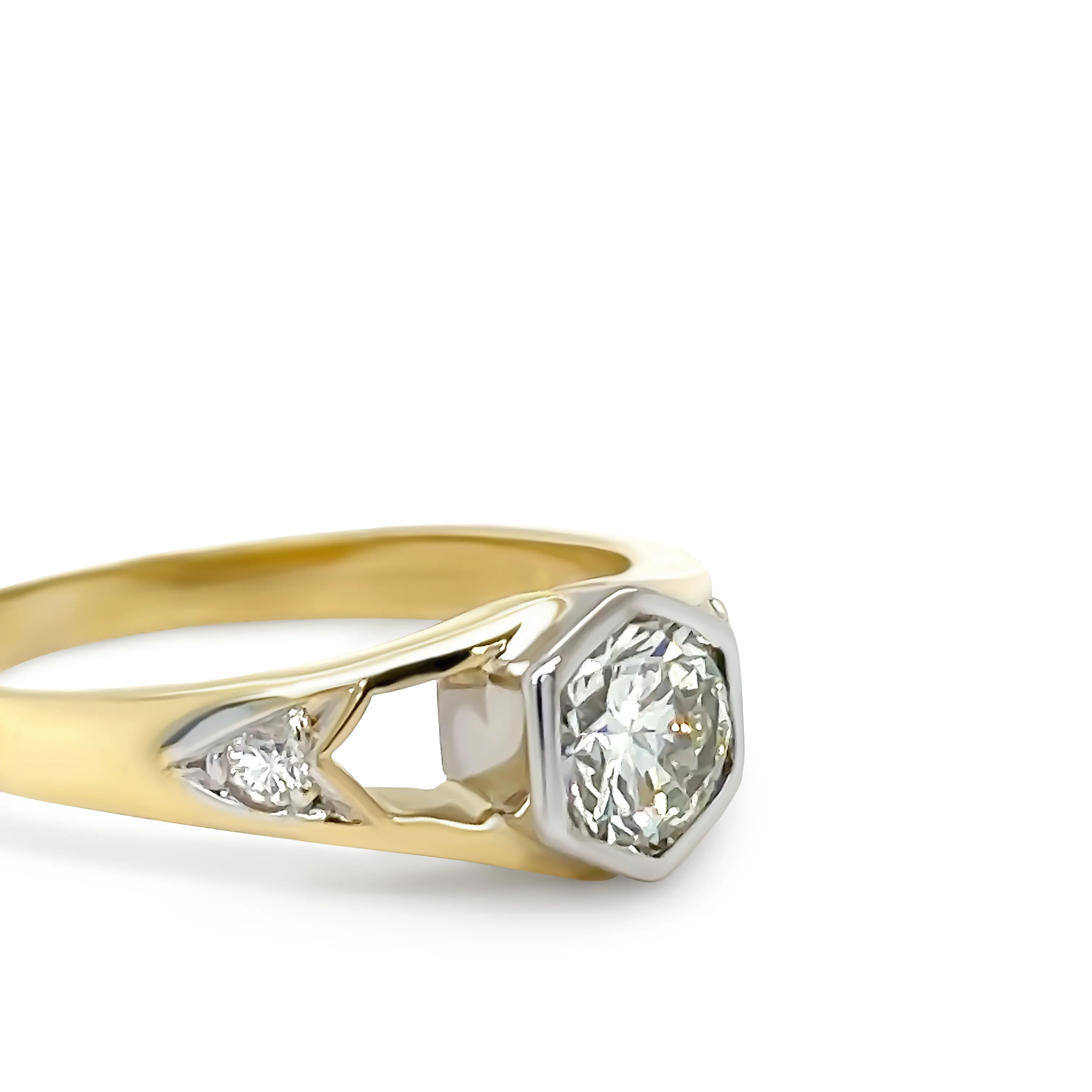 Bespoke 18ct Yellow Gold Diamond Engagement Ring 0.85ct - Image 3
