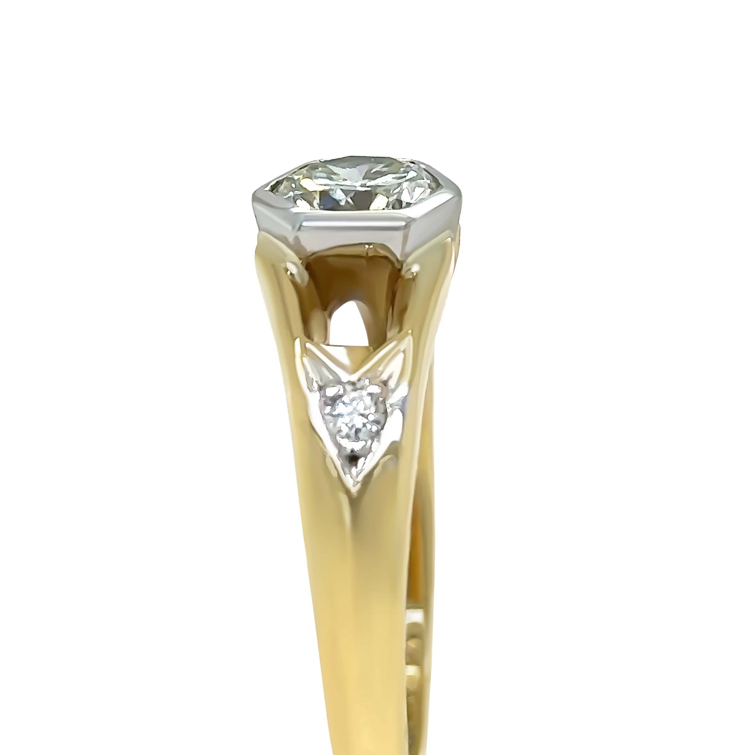 Bespoke 18ct Yellow Gold Diamond Engagement Ring 0.85ct - Image 4