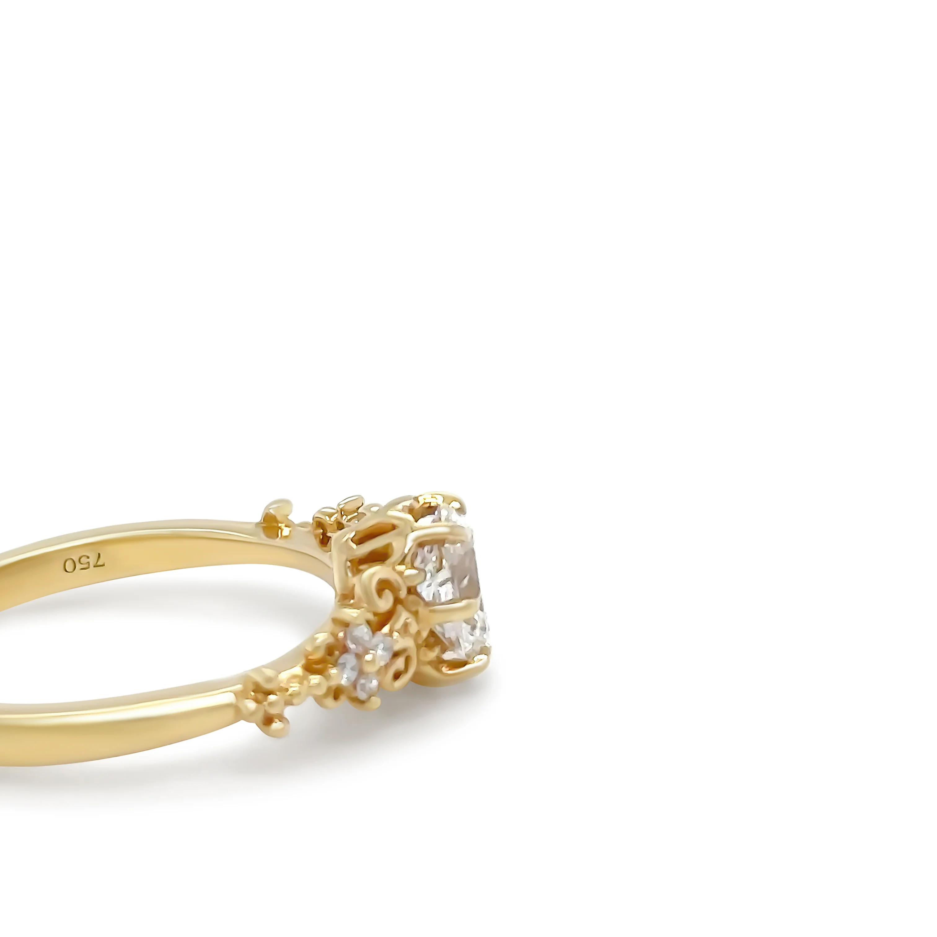 Bespoke 18ct Yellow Gold Diamond Ring 0.68ct - Image 4