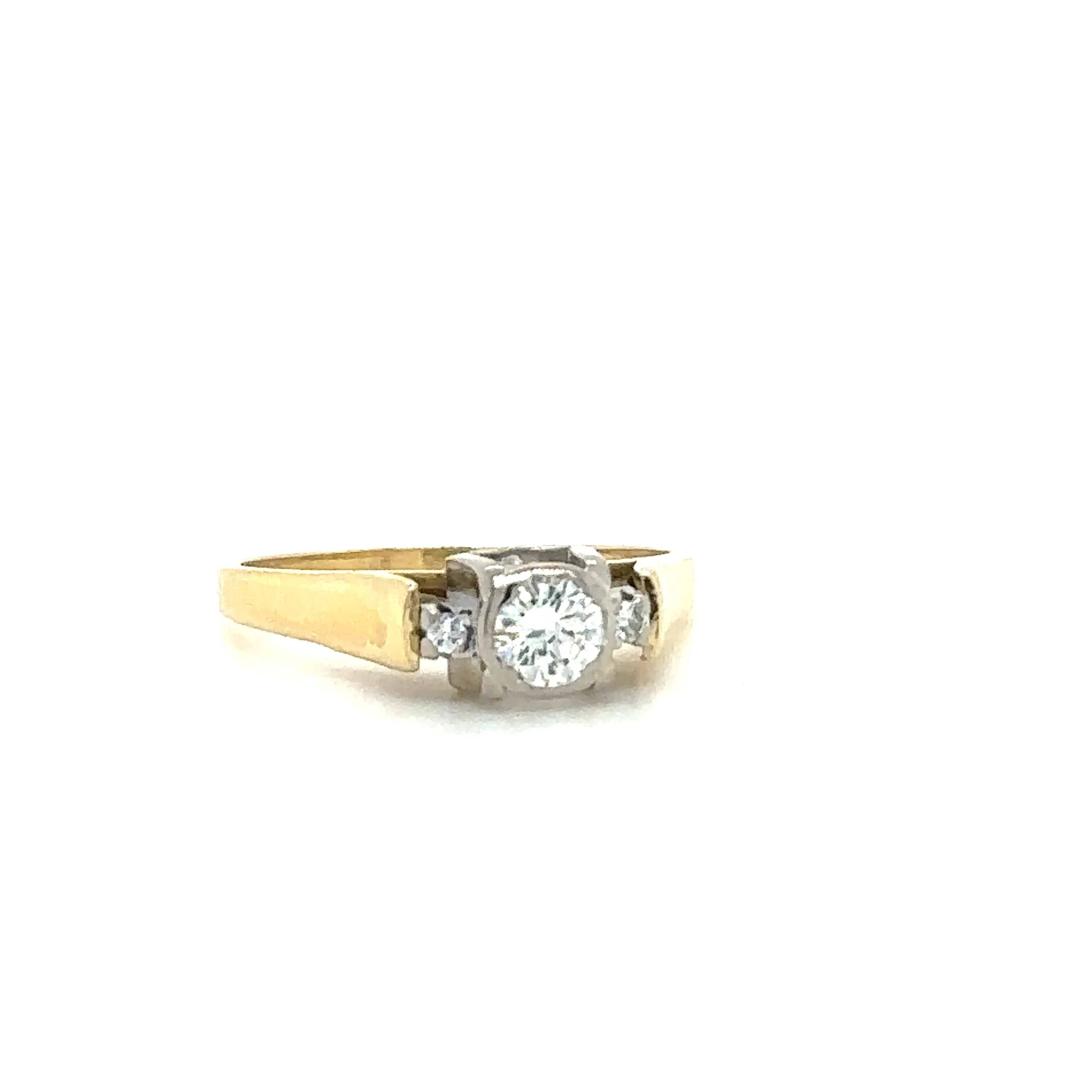 Bespoke 18ct Yellow Gold Diamond Ring 0.43ct - Image 3
