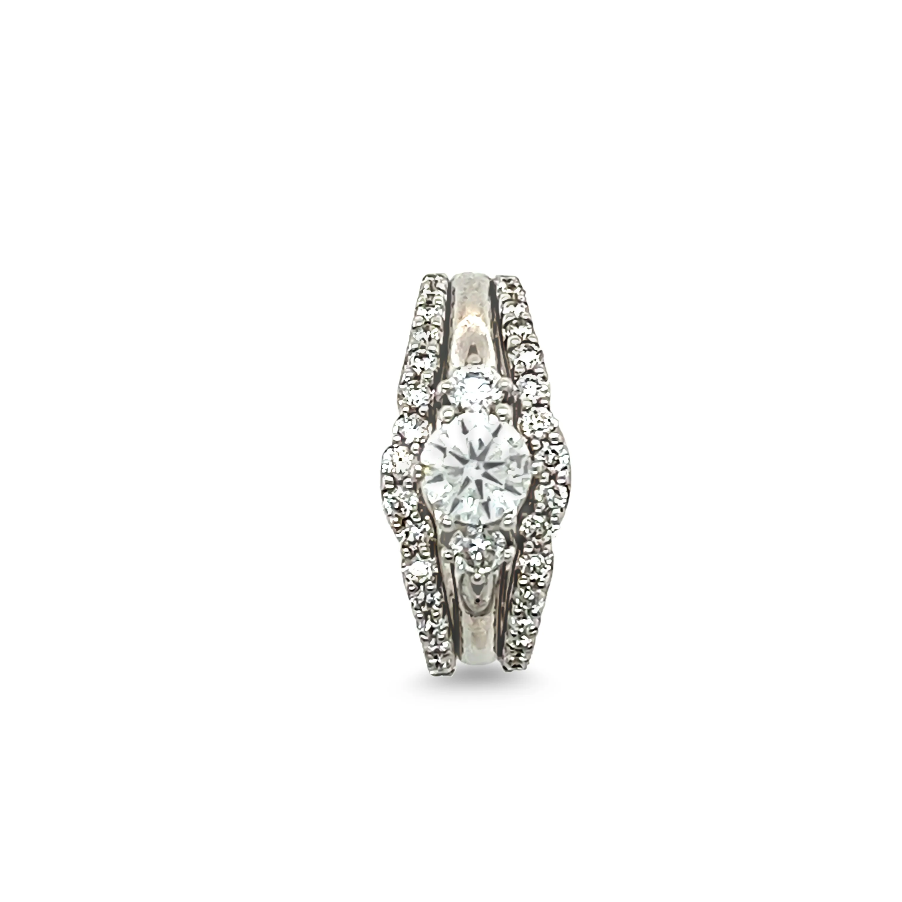 Bespoke 3 Piece Diamond Bridal Ring Set 0.99ct - Image 4