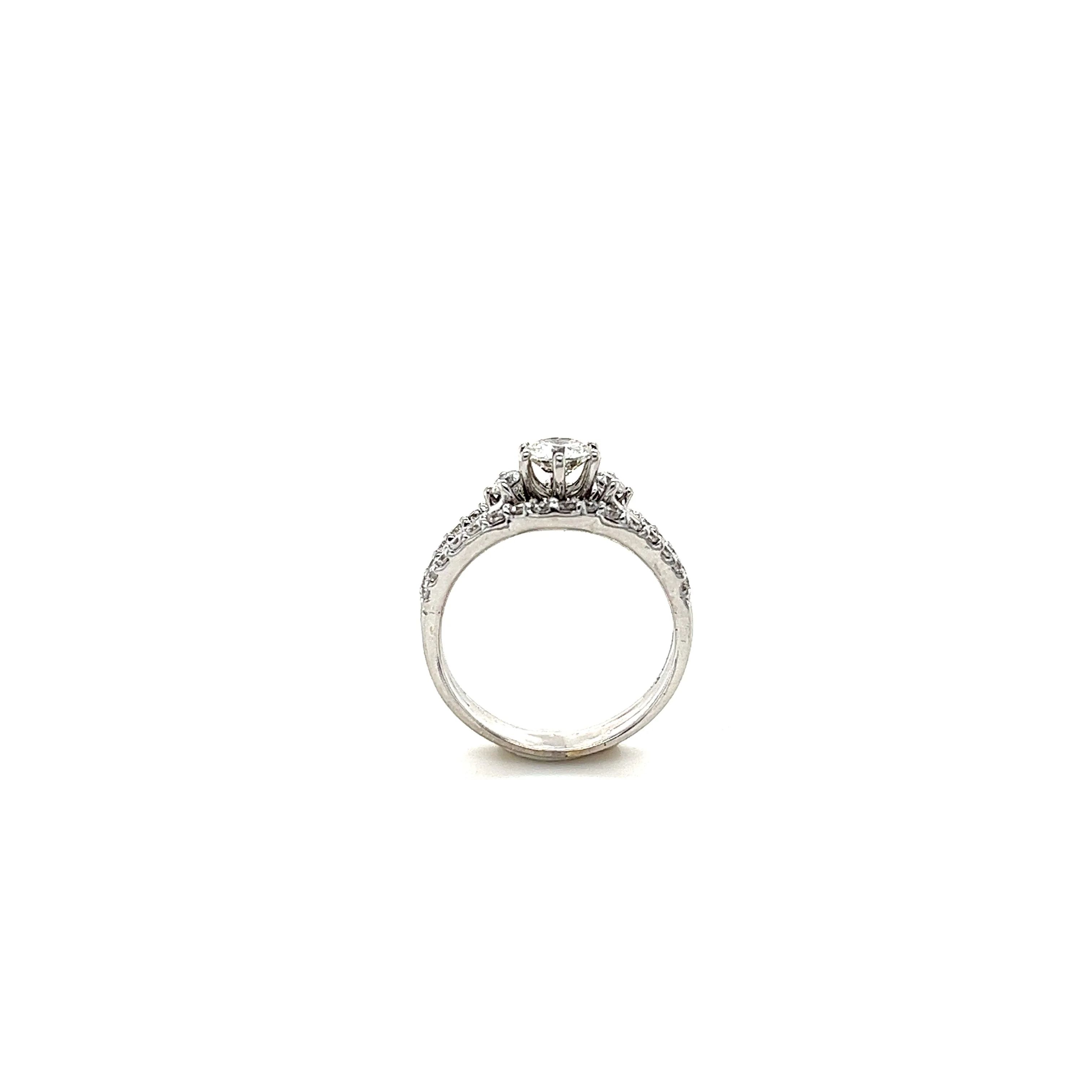 Bespoke 3 Piece Diamond Bridal Ring Set 0.99ct - Image 5