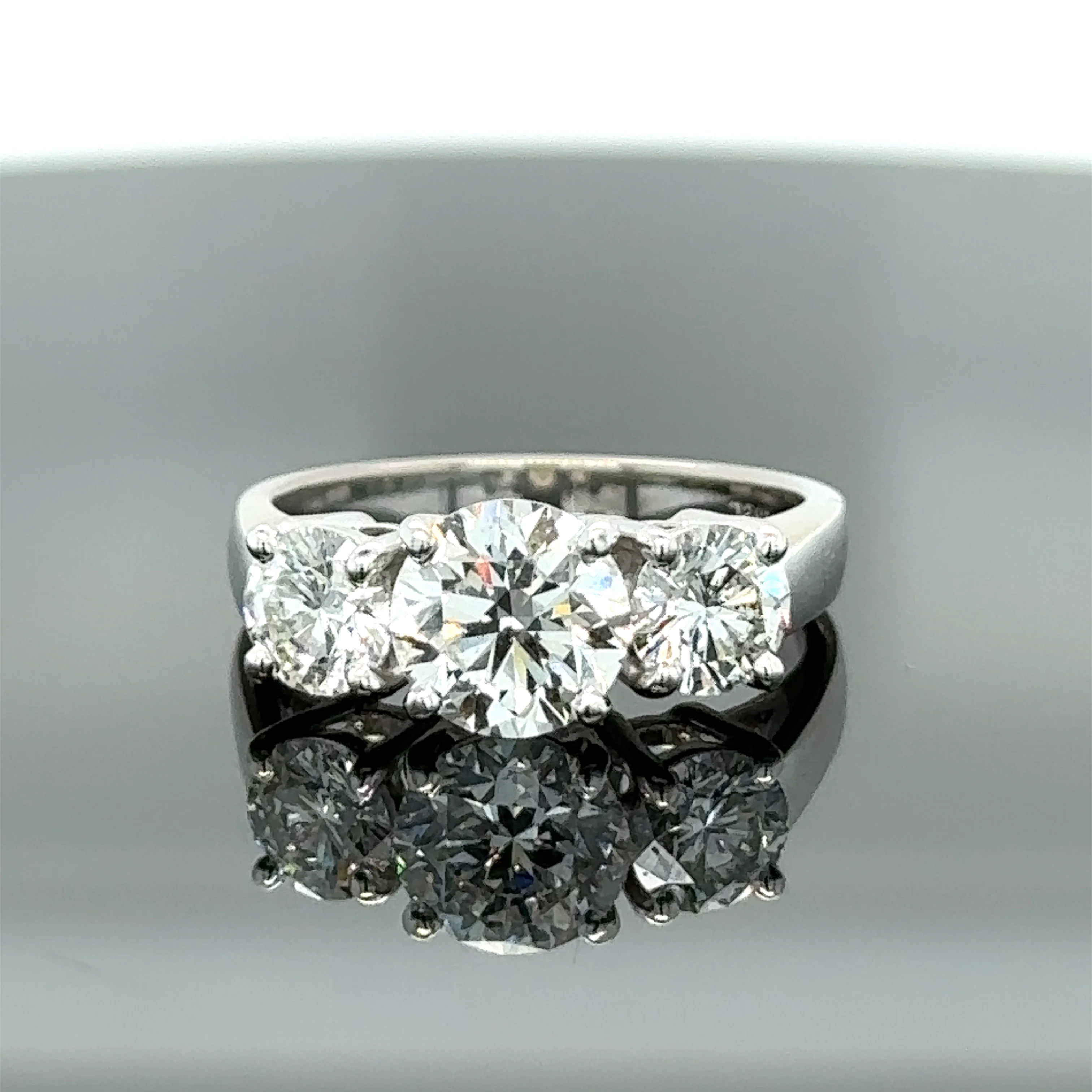 Bespoke 3 Stone Diamond Engagement Ring 1.51ct - Image 2