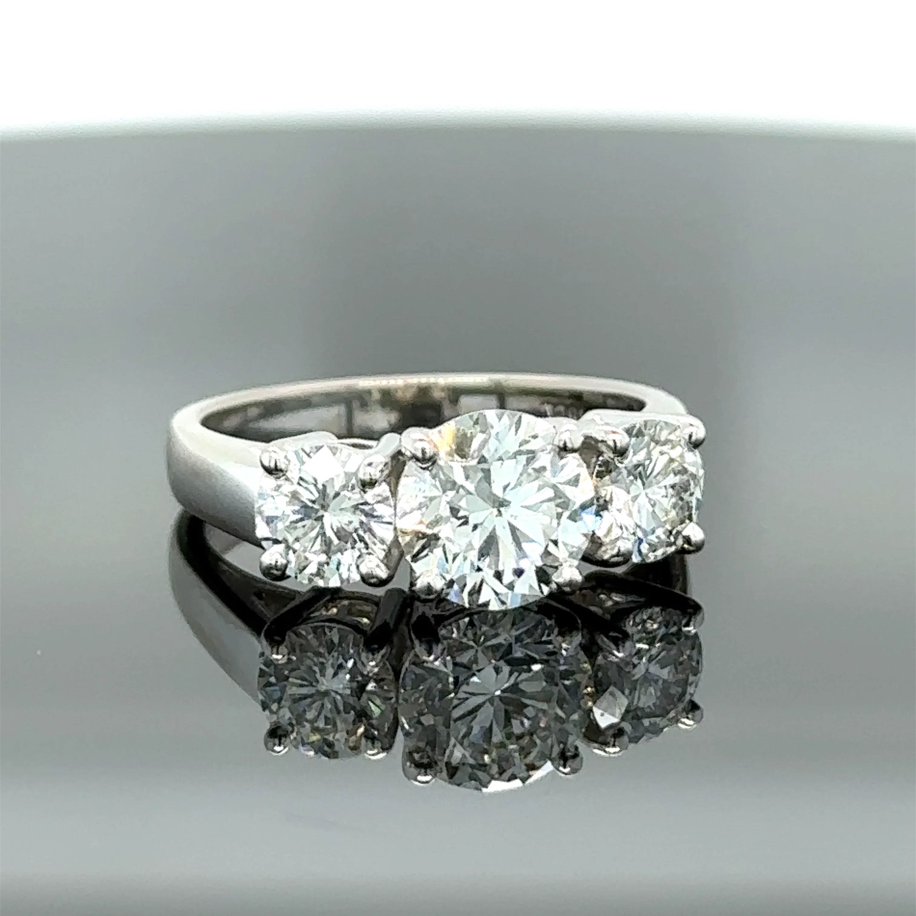 Bespoke 3 Stone Diamond Engagement Ring 1.51ct - Image 3