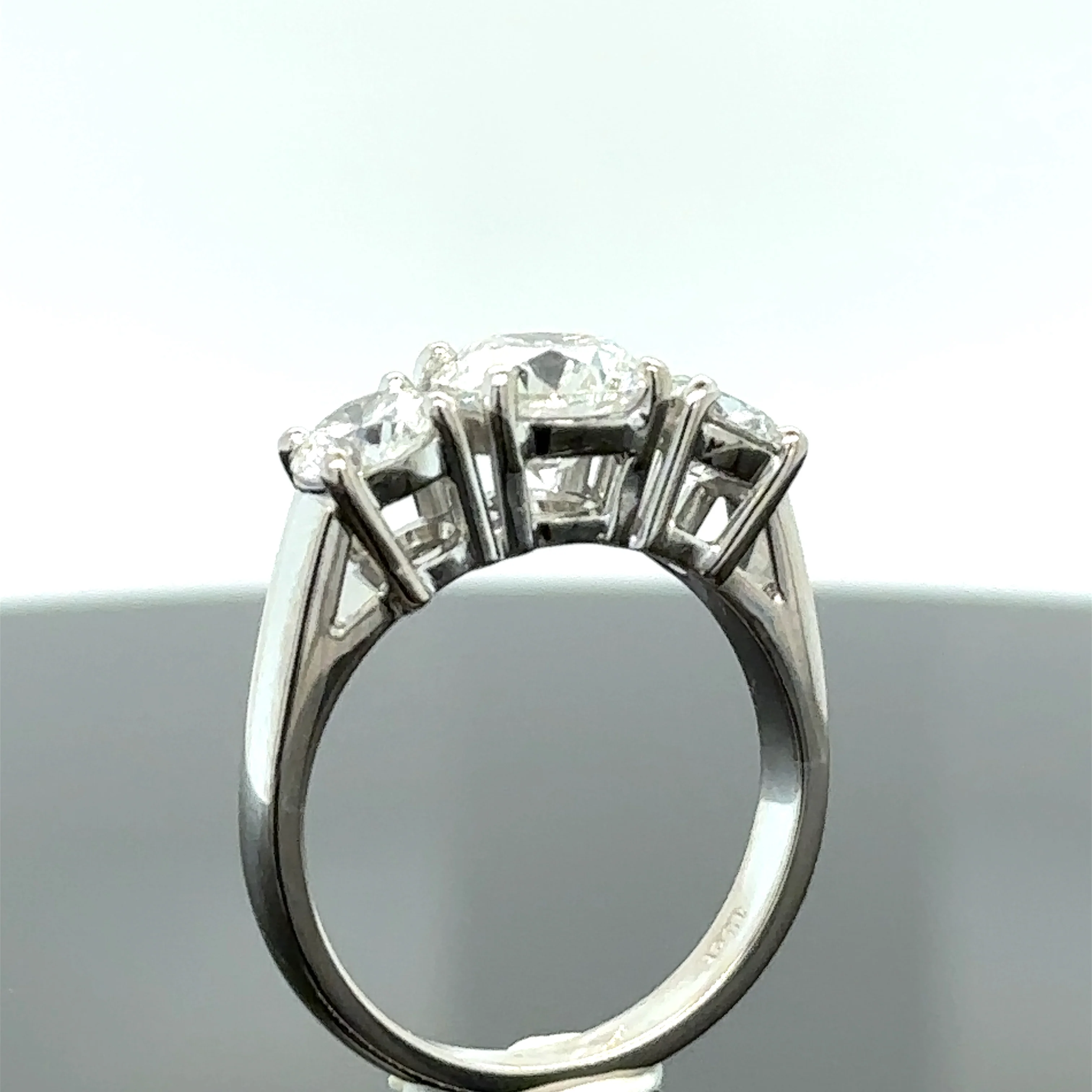 Bespoke 3 Stone Diamond Engagement Ring 1.51ct - Image 5