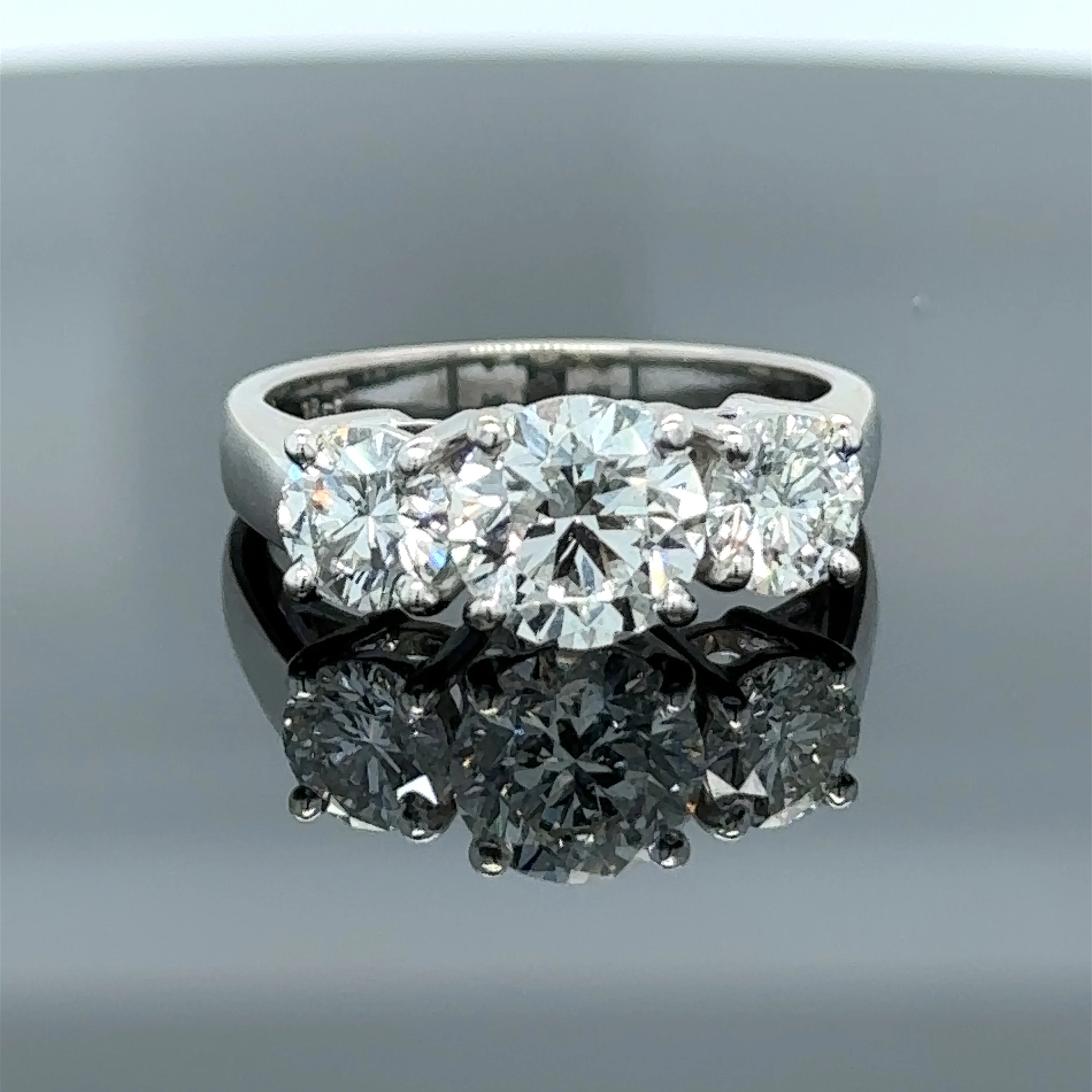 Bespoke 3 Stone Diamond Engagement Ring 1.51ct - Image 6