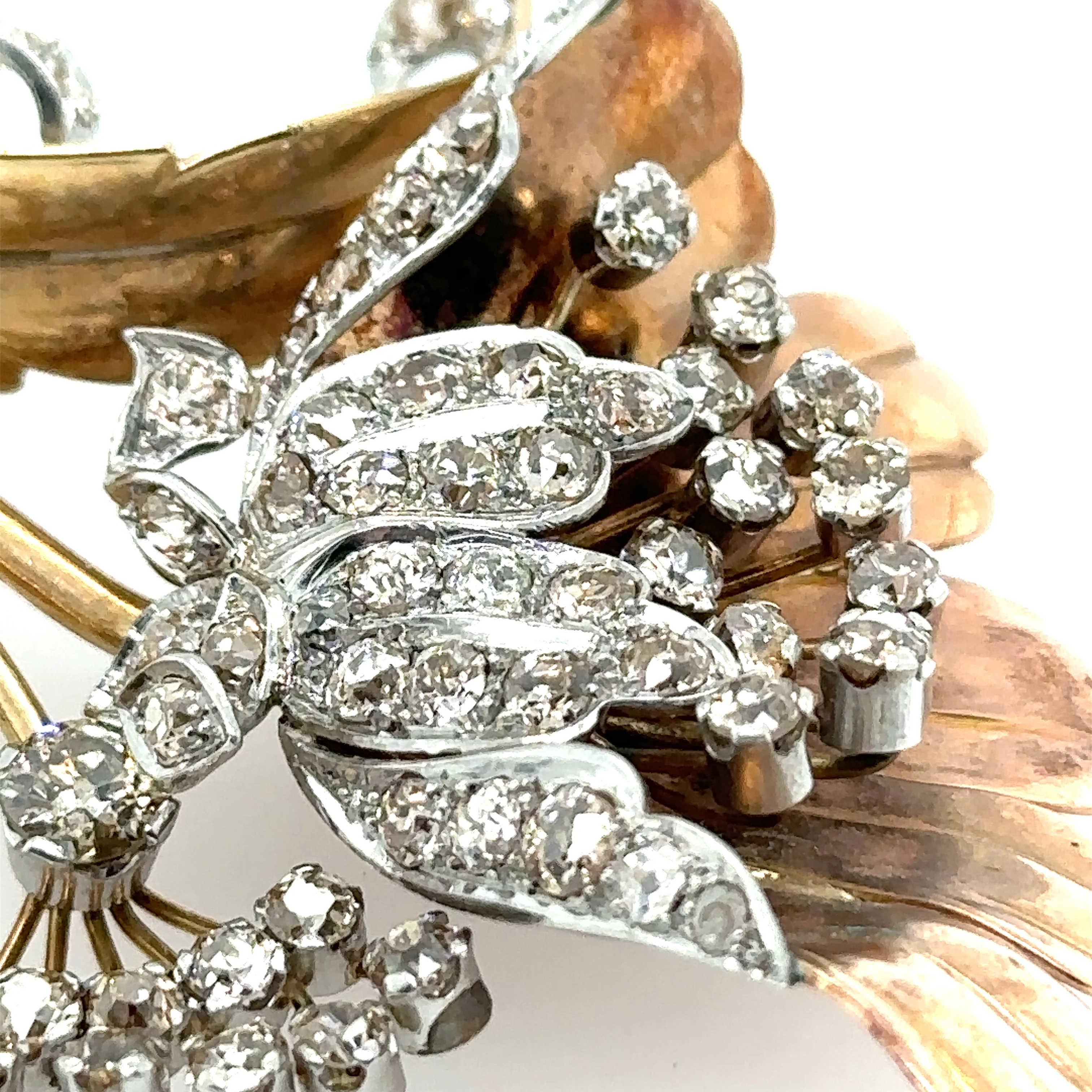 Bespoke Antique Diamond Floral Pendant 6.20ct - Image 7