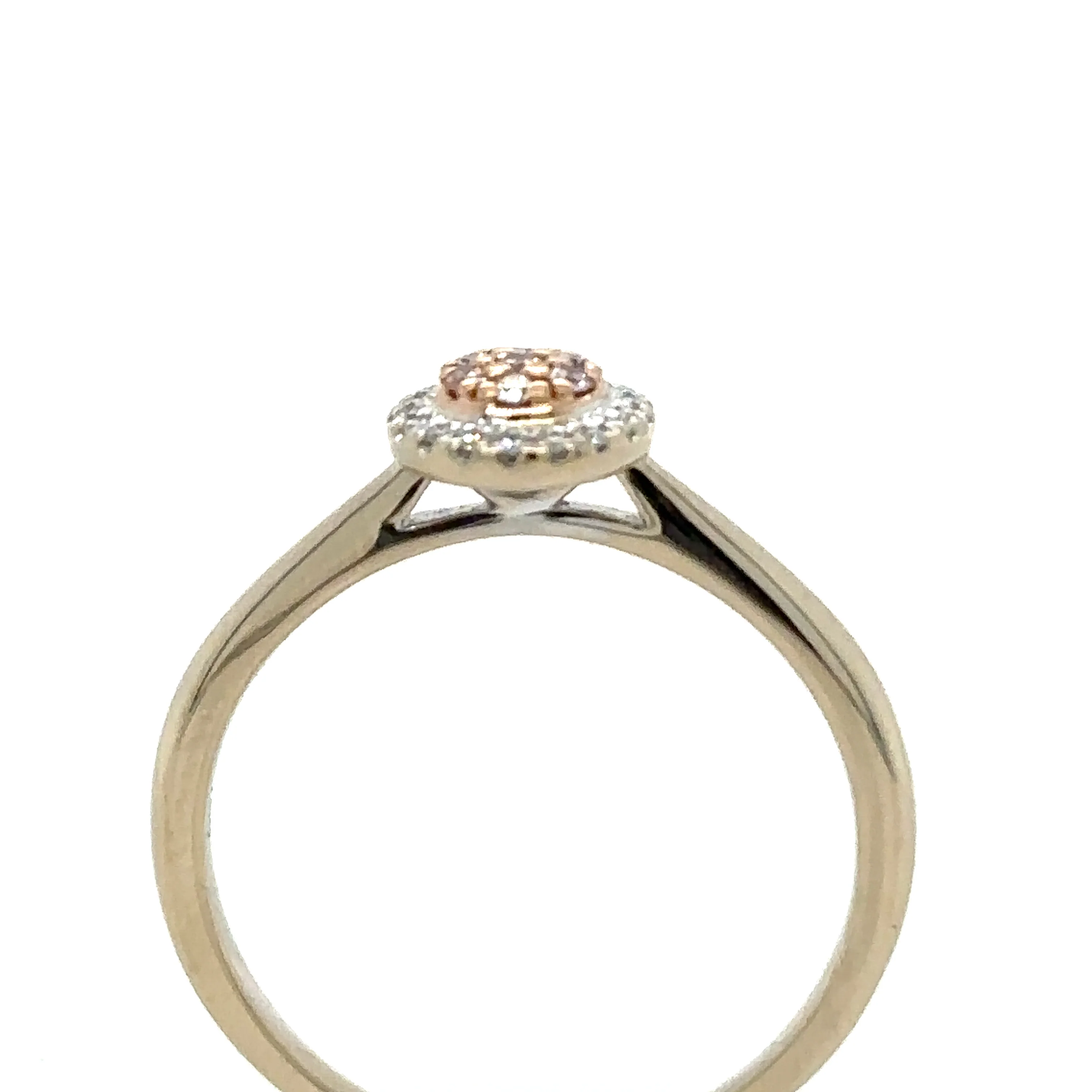 Bespoke Blush Eloise Ring - 18ct Rose & White Gold - Image 2