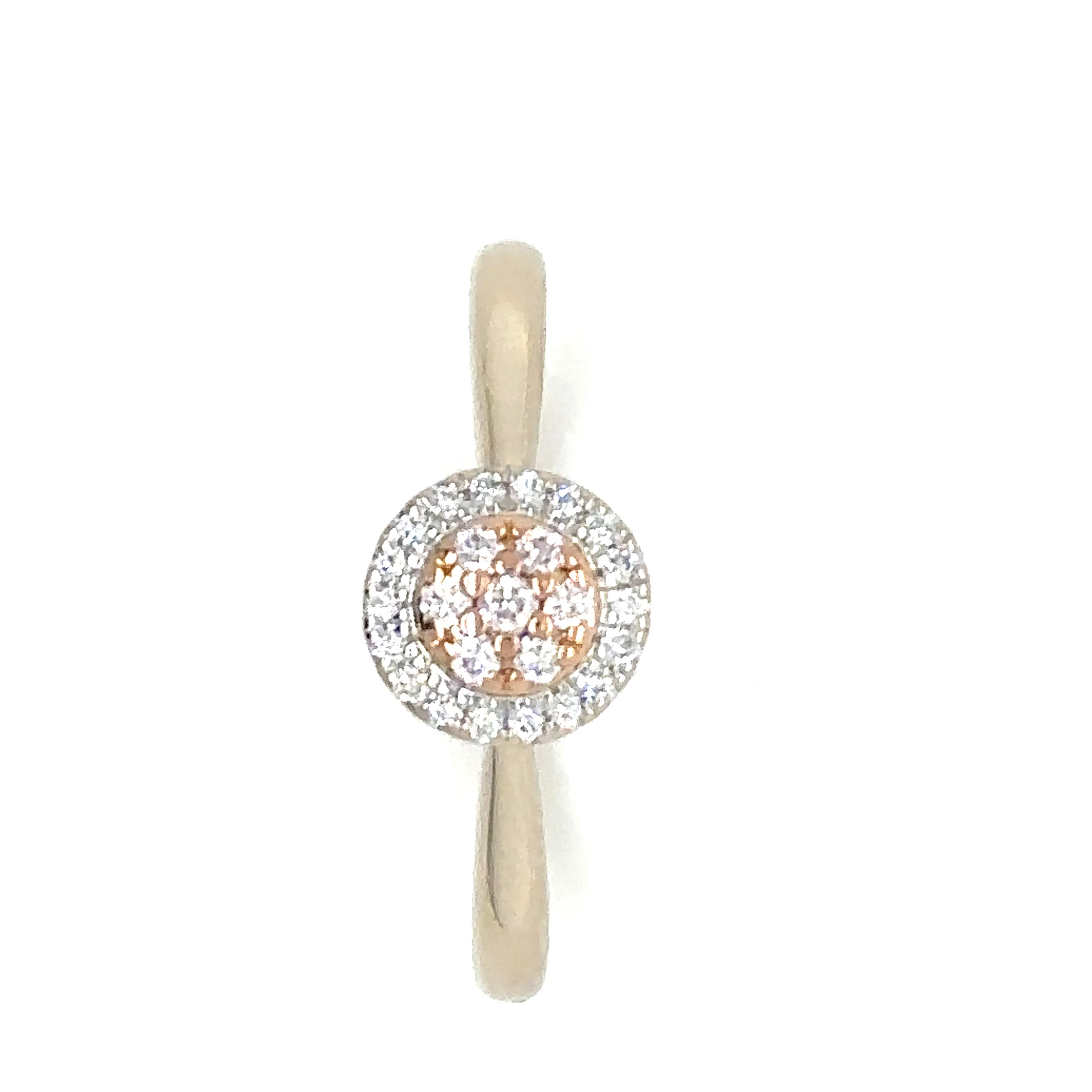Bespoke Blush Eloise Ring - 18ct Rose & White Gold - Image 3