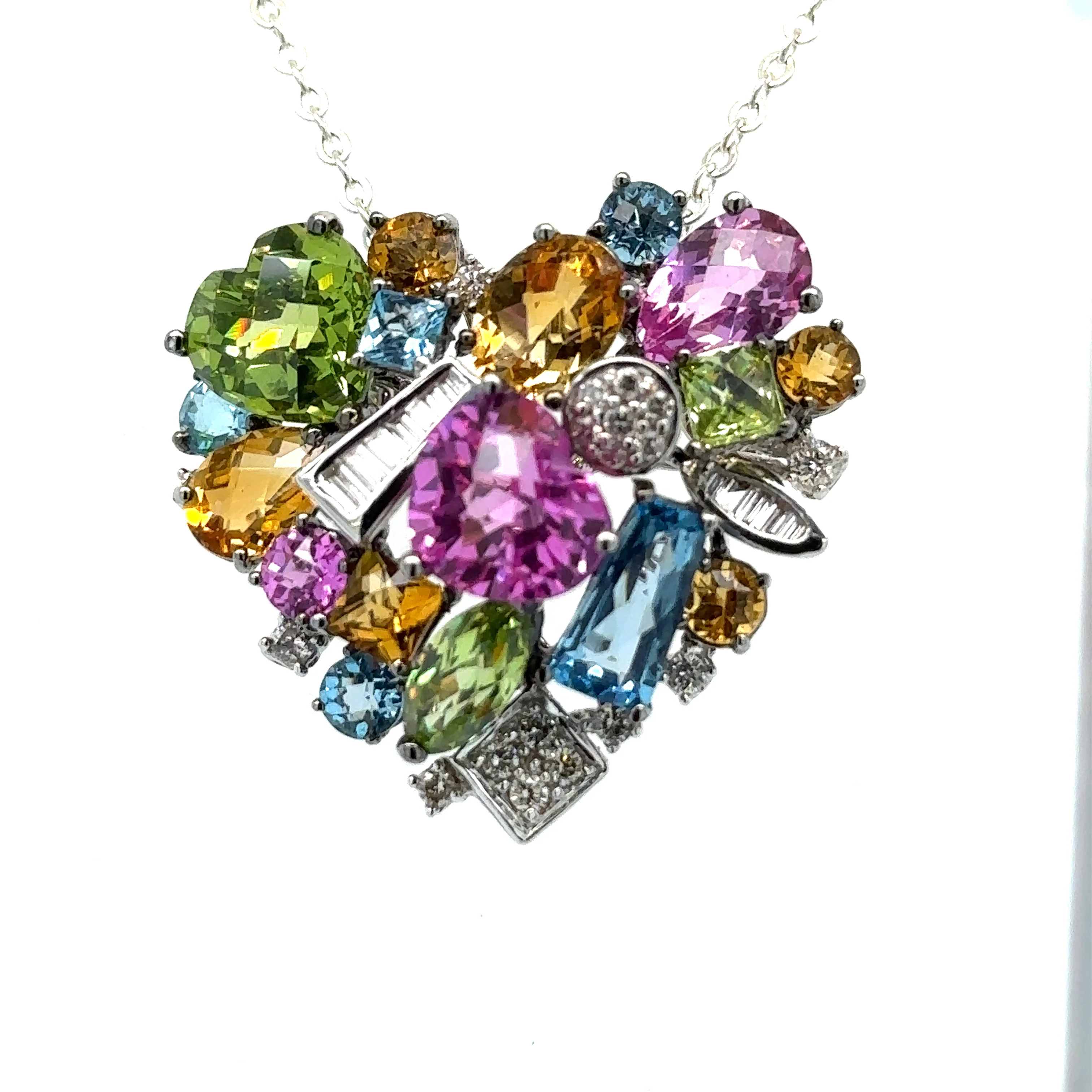 Bespoke Colourful Clip Enhancer Pendant 0.47ct - Image 2