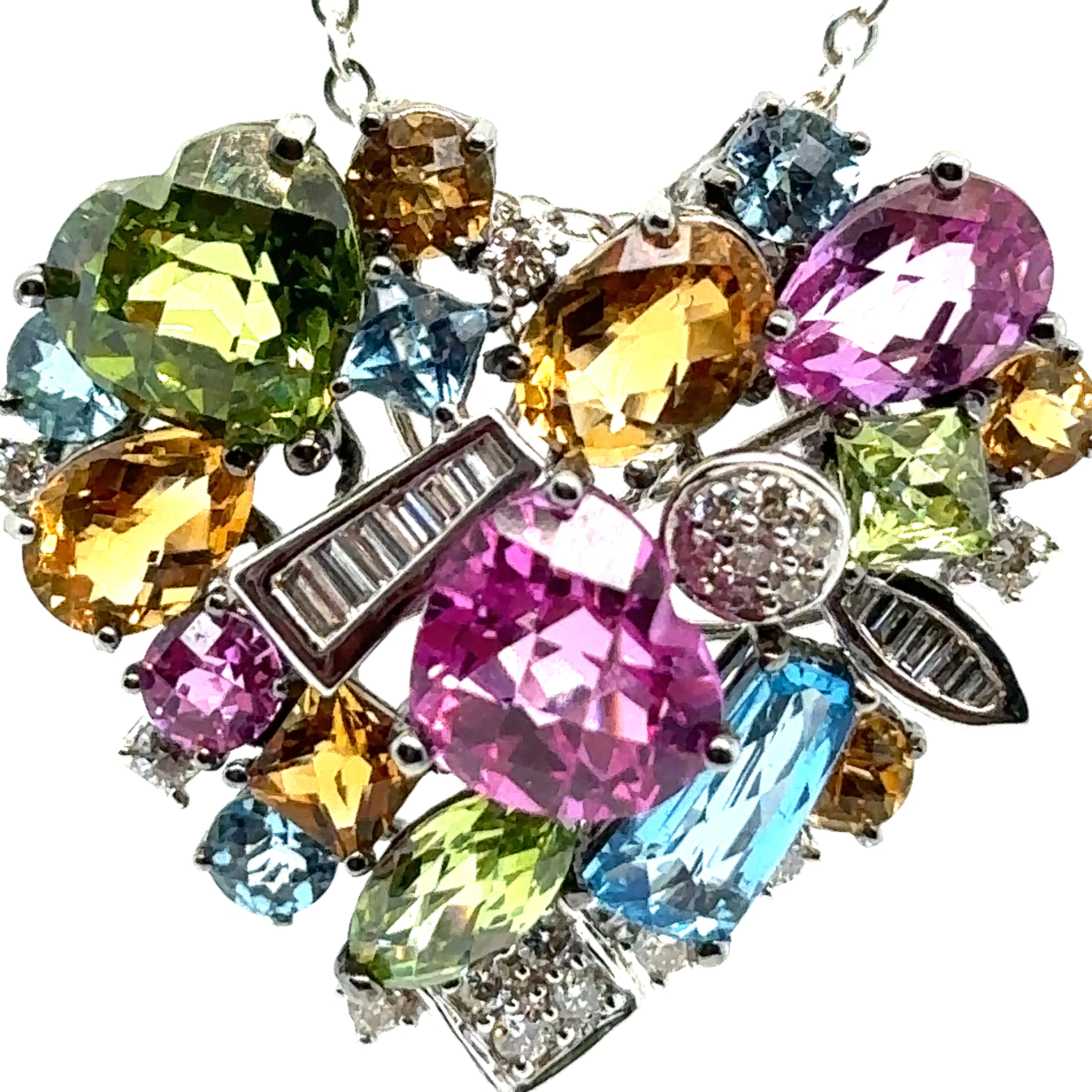 Bespoke Colourful Clip Enhancer Pendant 0.47ct - Image 3