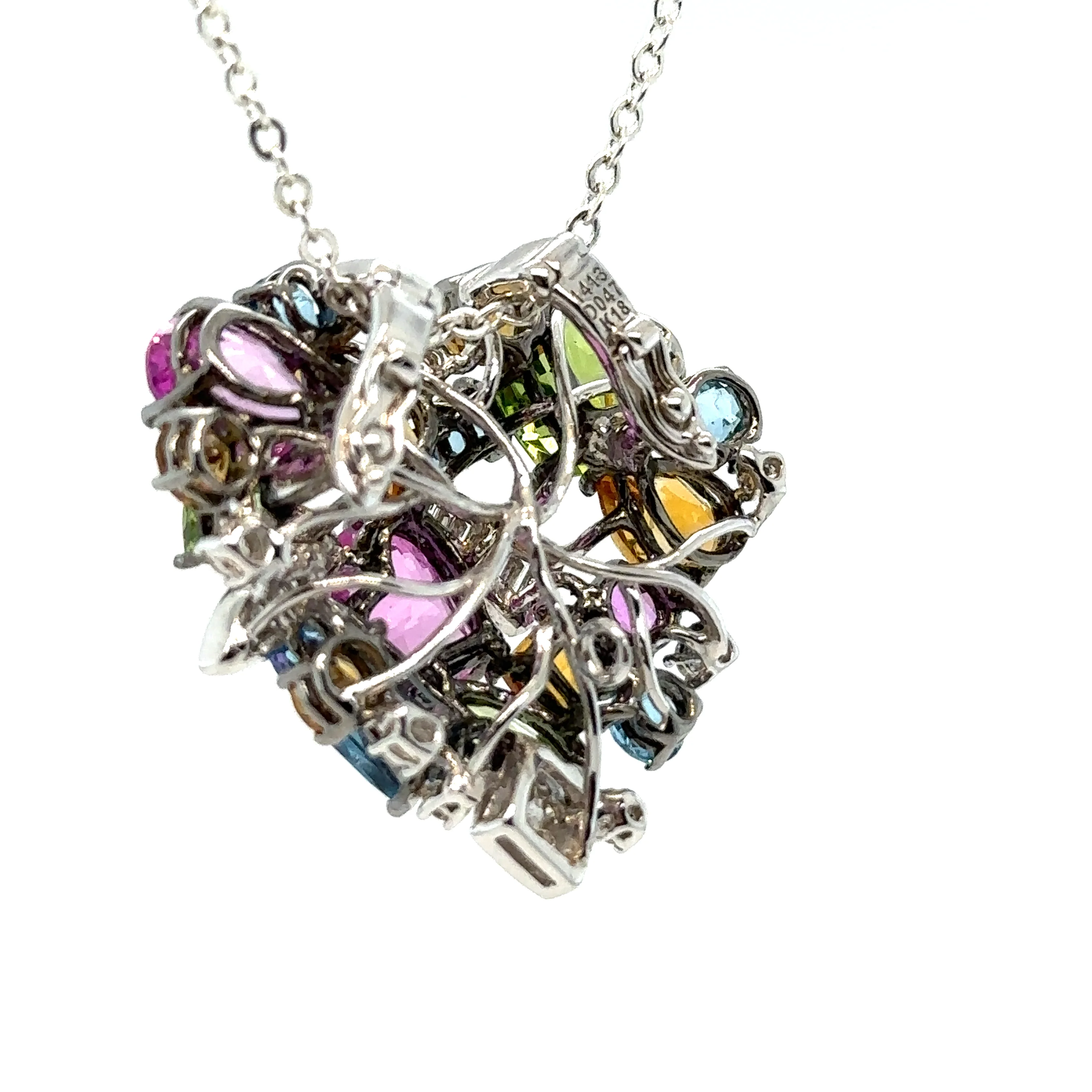 Bespoke Colourful Clip Enhancer Pendant 0.47ct - Image 5