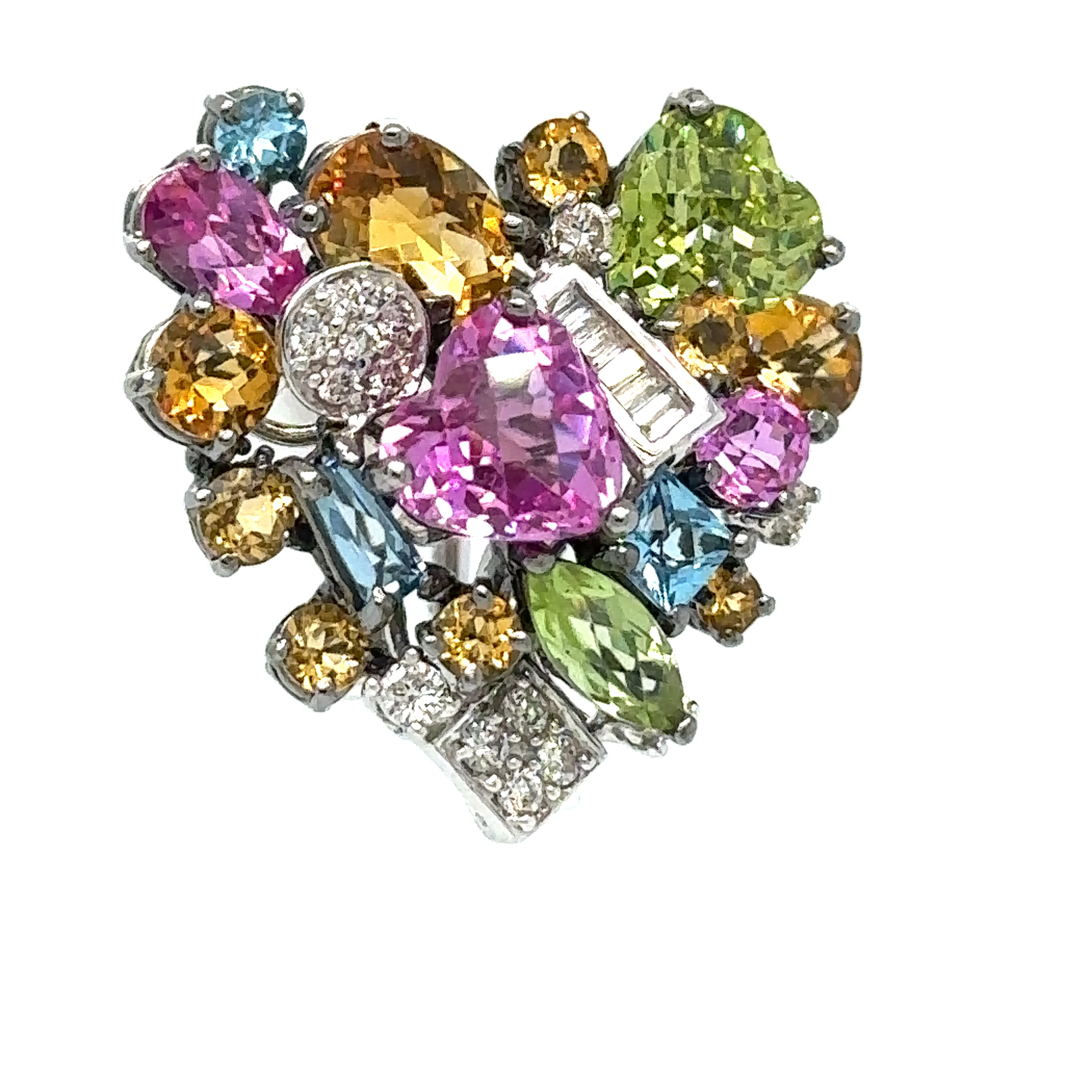 Bespoke Colourful Gemstone Earrings 0.51ct - Image 2