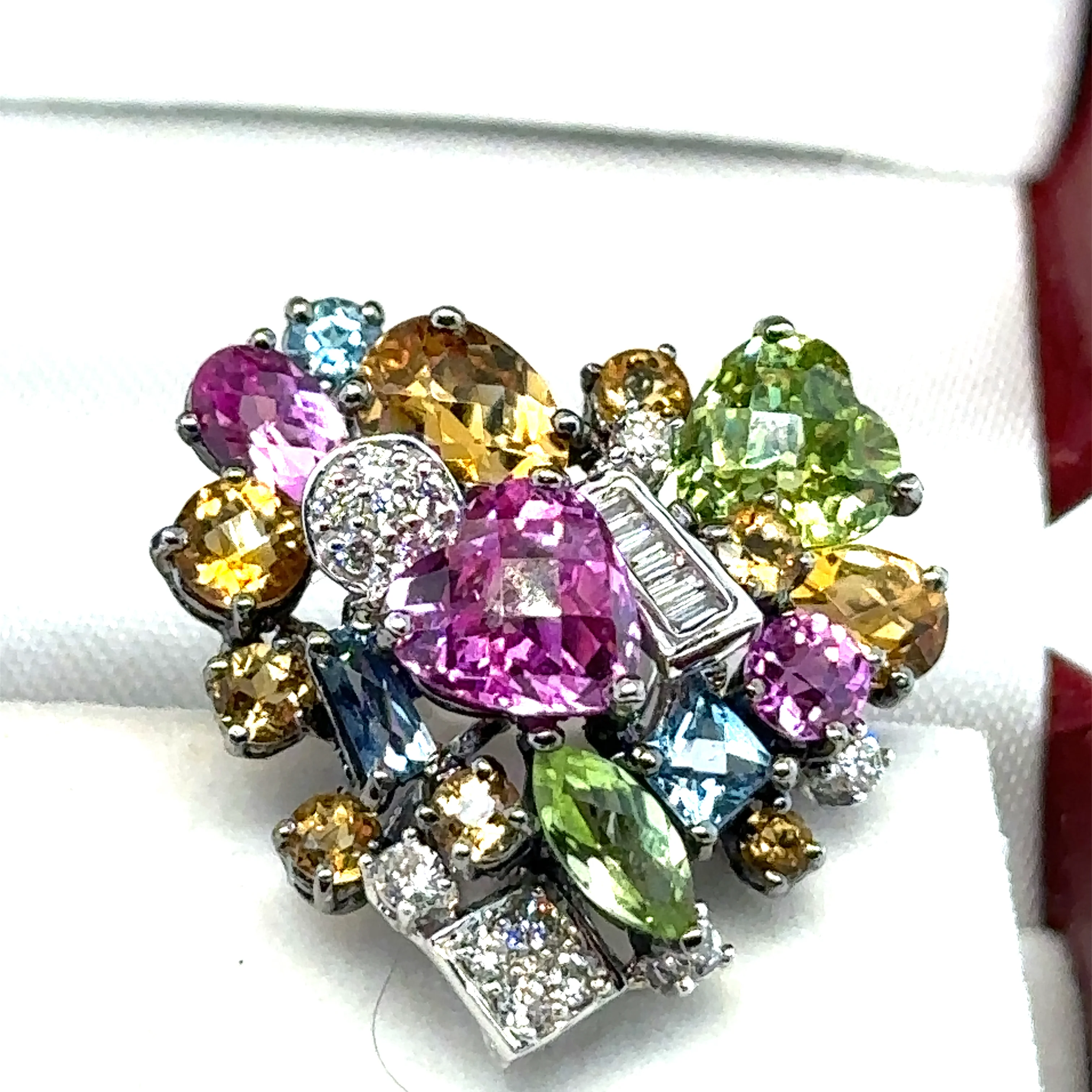 Bespoke Colourful Gemstone Earrings 0.51ct - Image 5