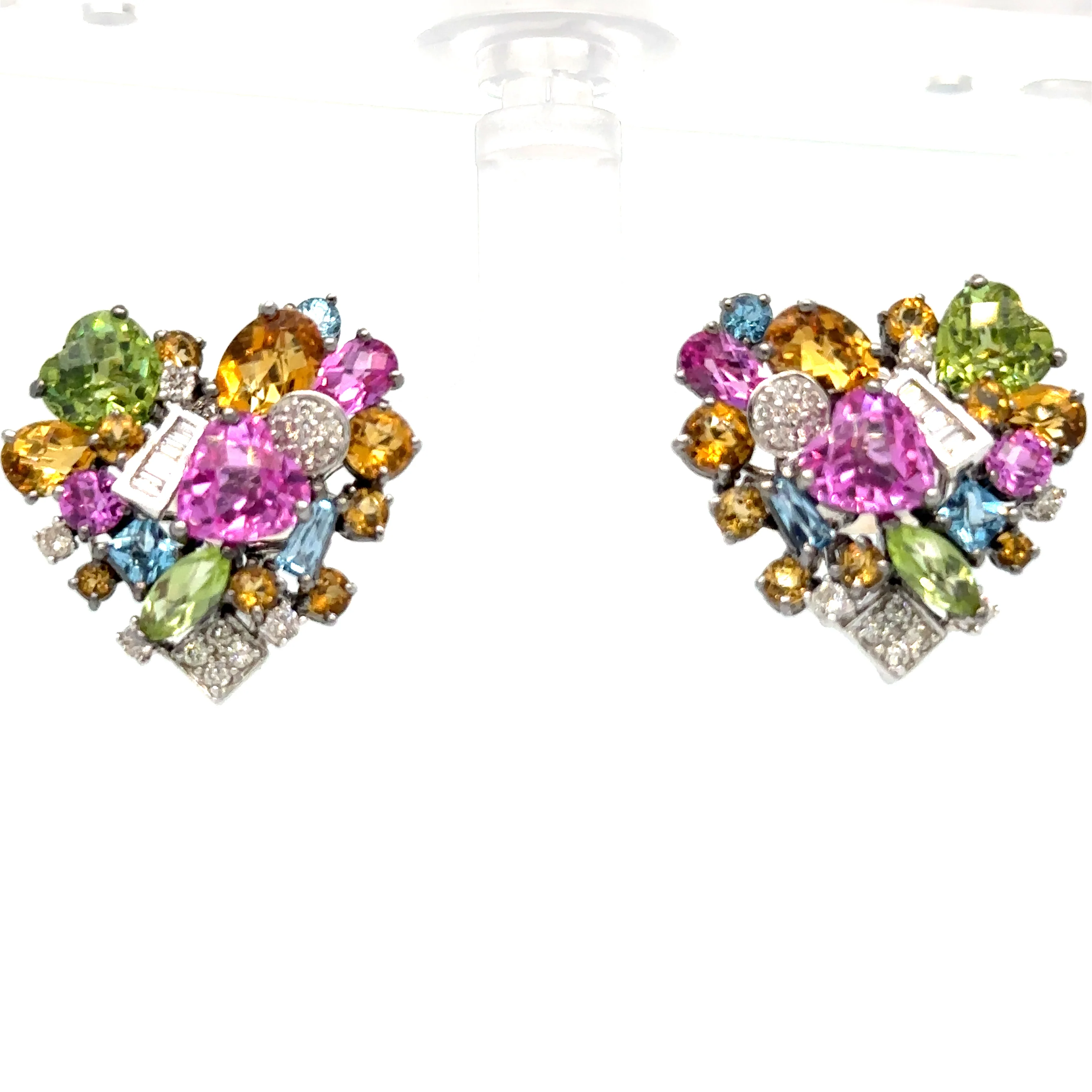 Bespoke Colourful Gemstone Earrings 0.51ct - Image 6
