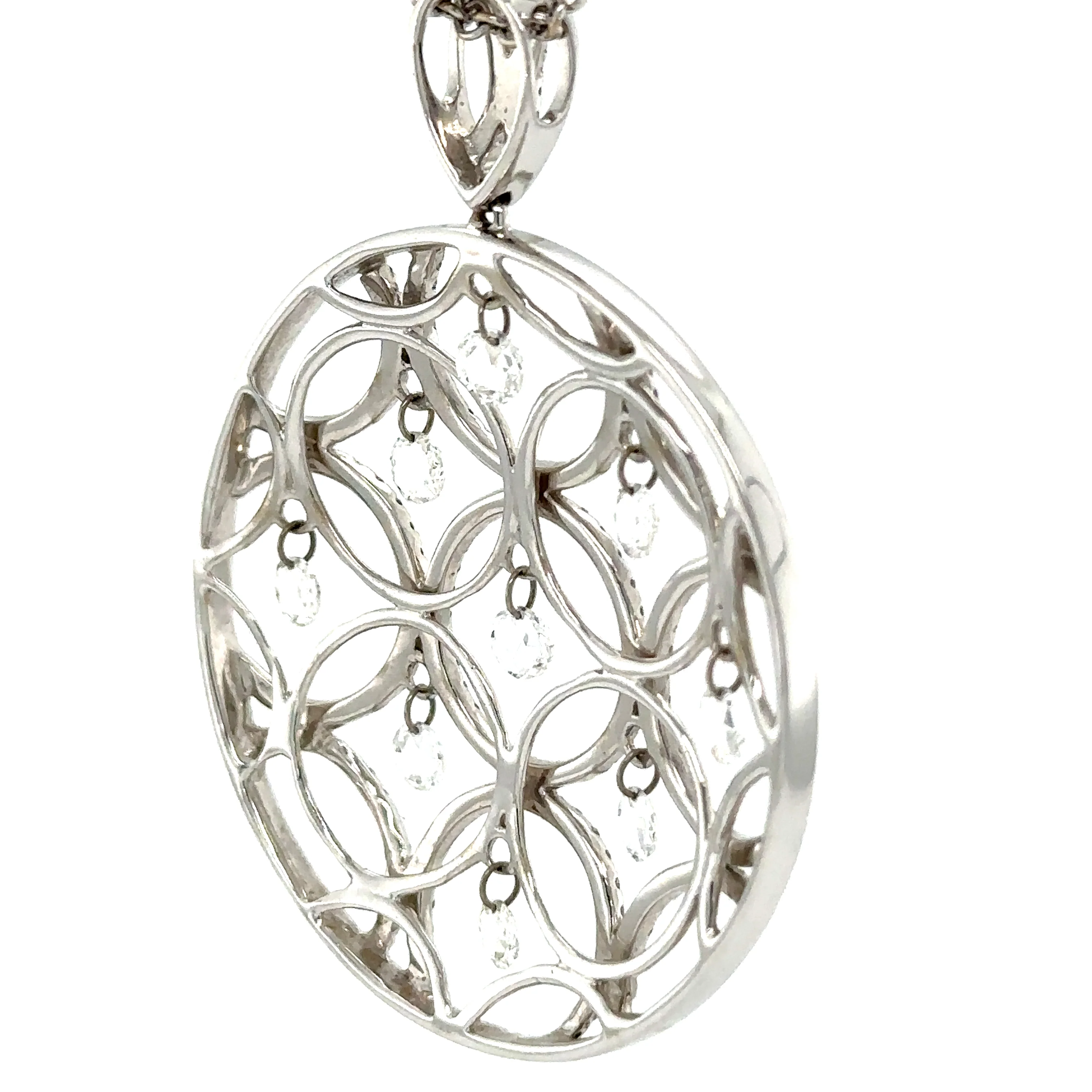 Bespoke Diamond Circular Pendant 1.80ct - Image 5