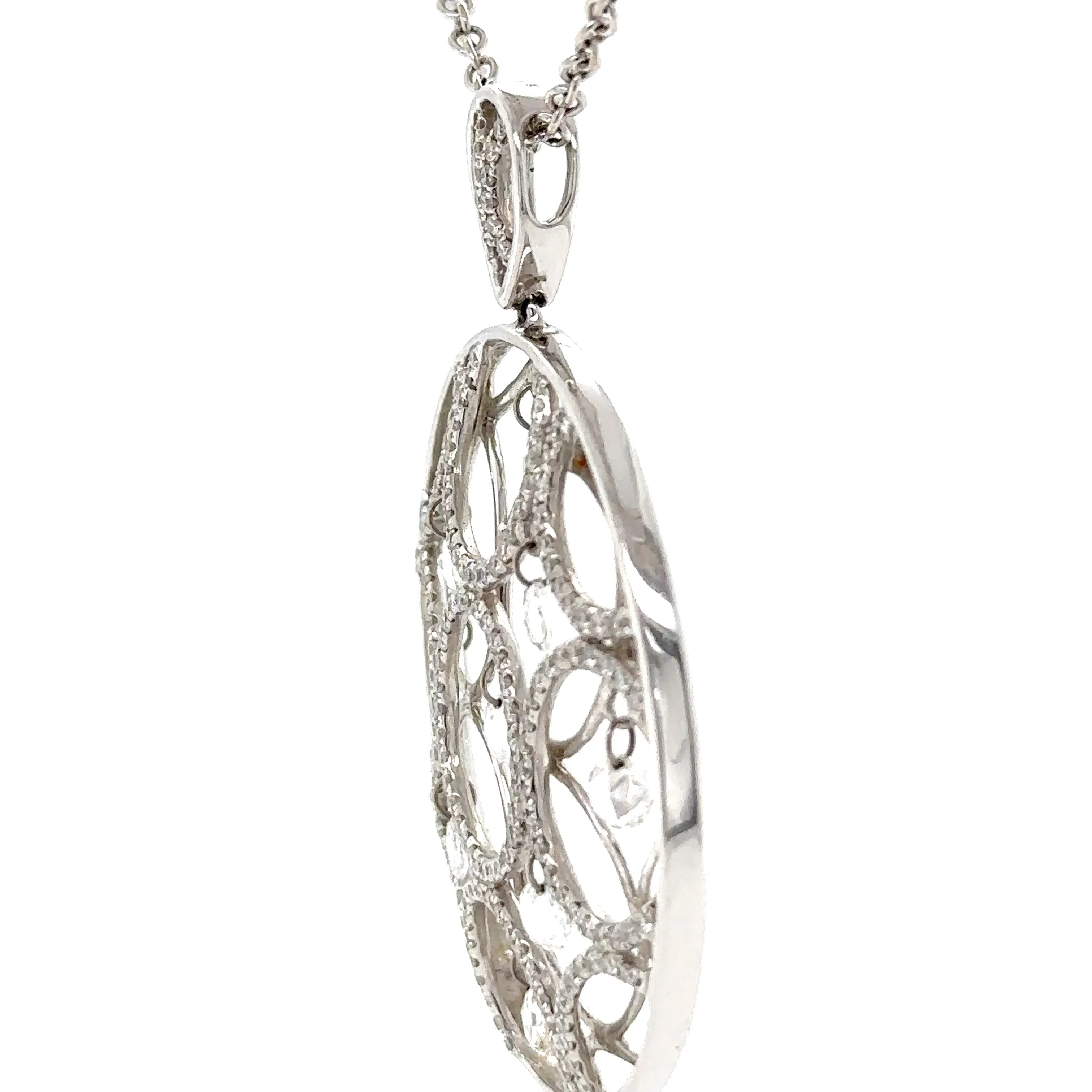 Bespoke Diamond Circular Pendant 1.80ct - Image 6