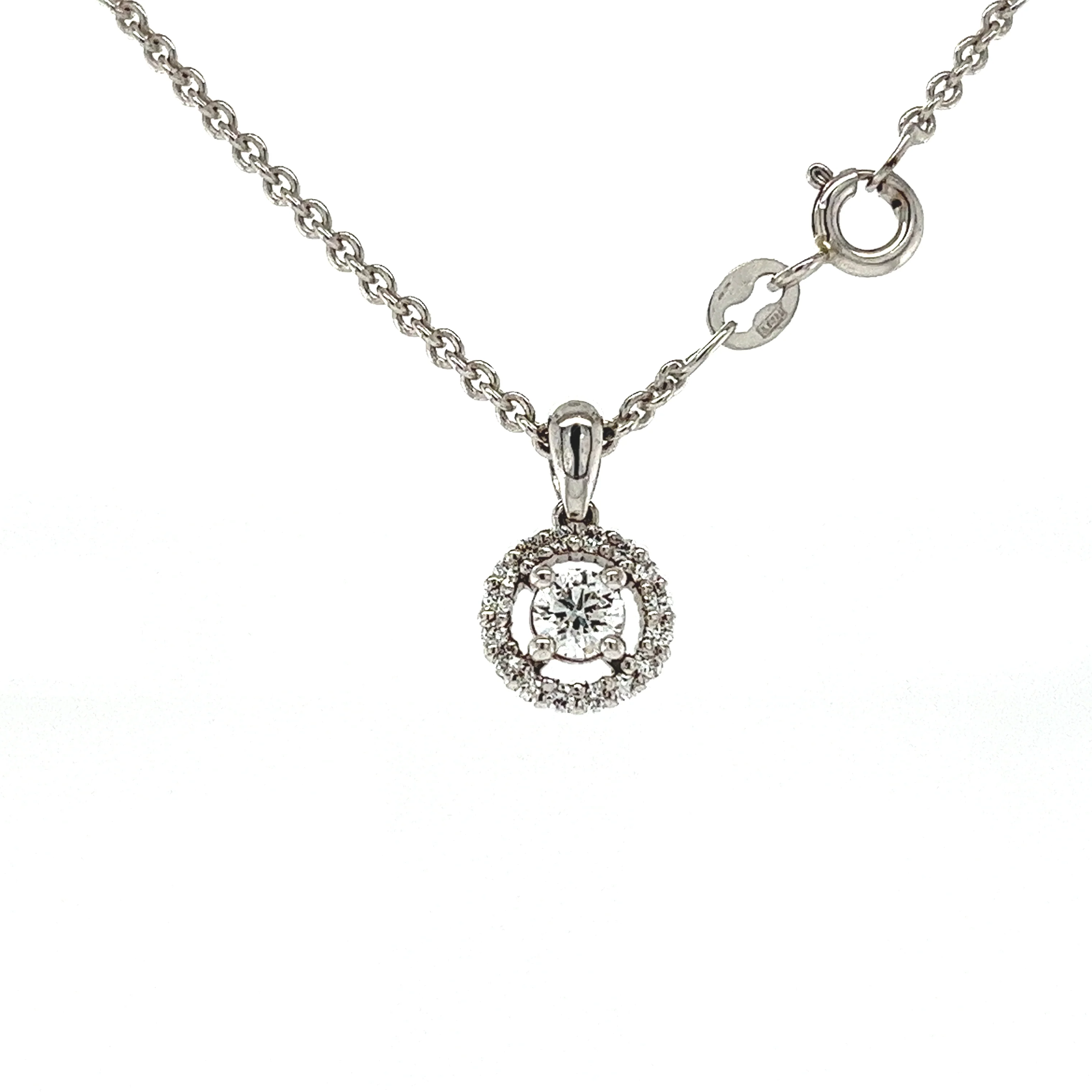 Bespoke Diamond Cluster Necklace 0.31ct - Image 2