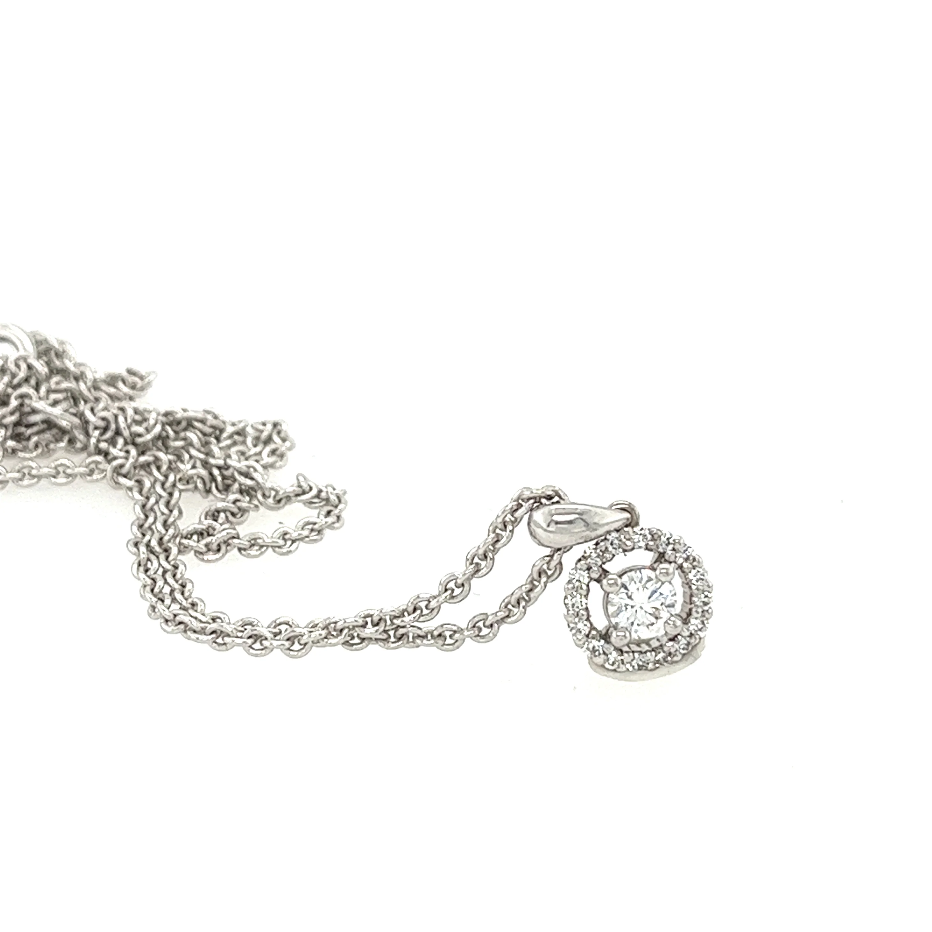 Bespoke Diamond Cluster Necklace 0.31ct - Image 4