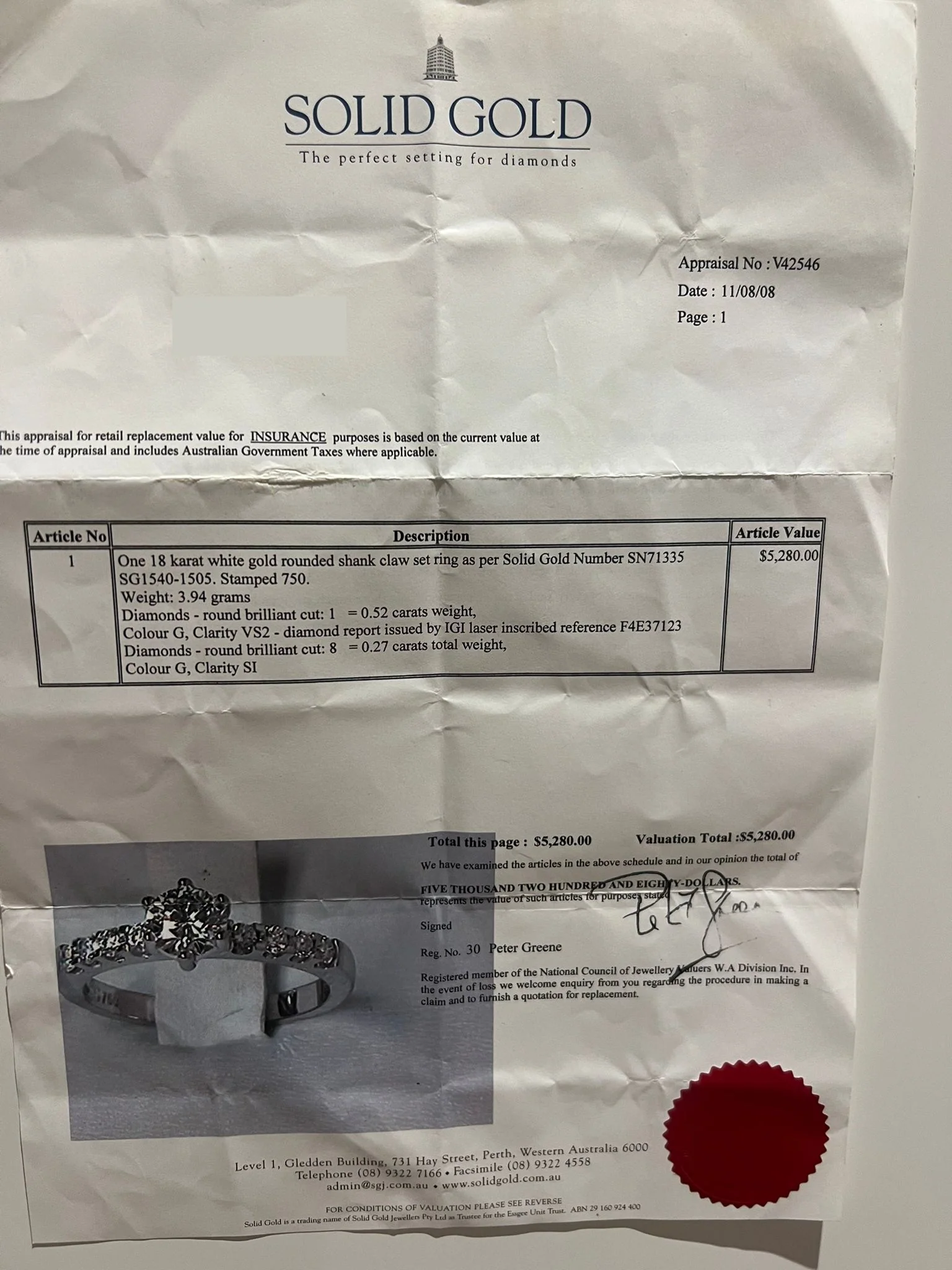 Bespoke Diamond Engagement Ring 0.79ct - Image 5