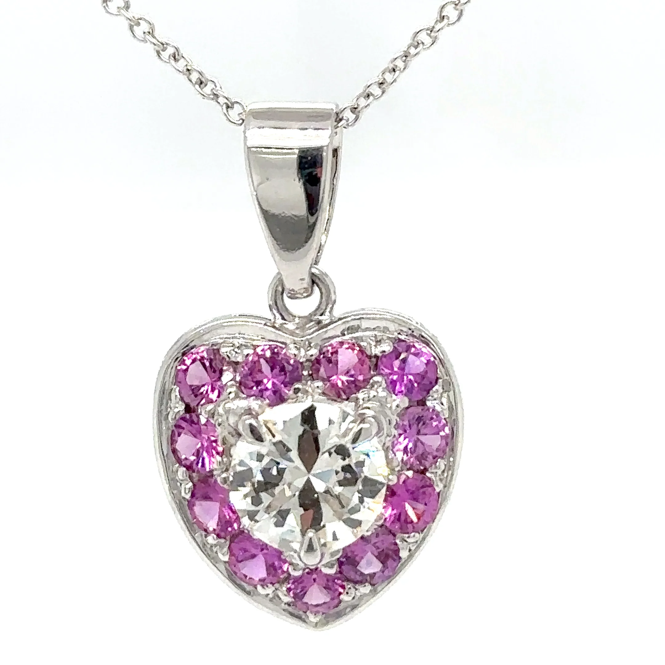 Bespoke Diamond Heart Pendant 3.15ct - Image 2