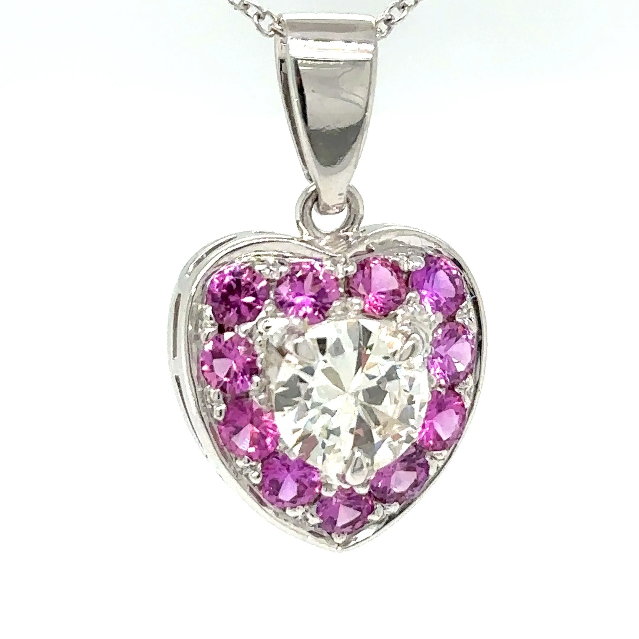 Bespoke Diamond Heart Pendant 3.15ct - Image 3
