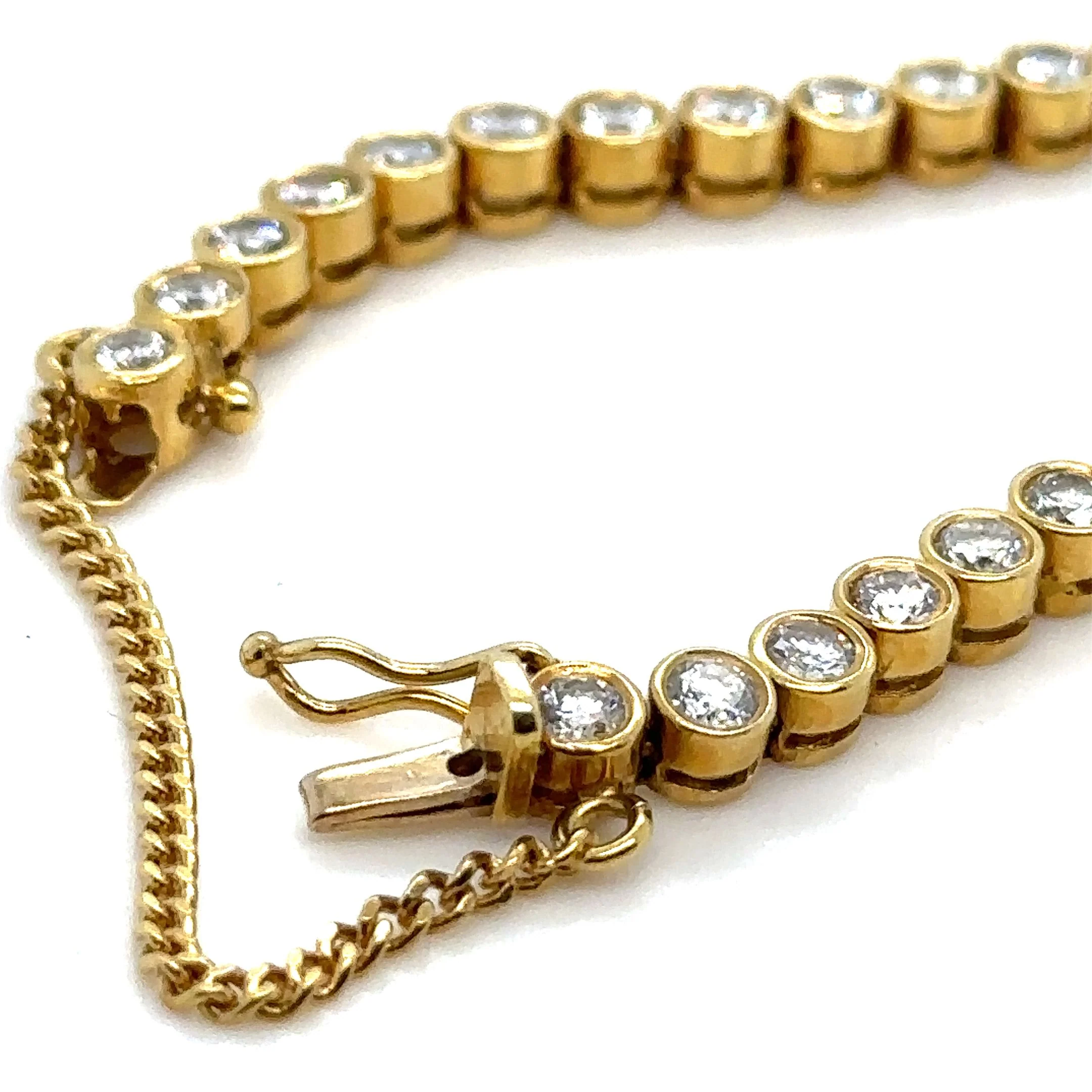 Bespoke Diamond Line Bracelet 4.60ct - Image 3