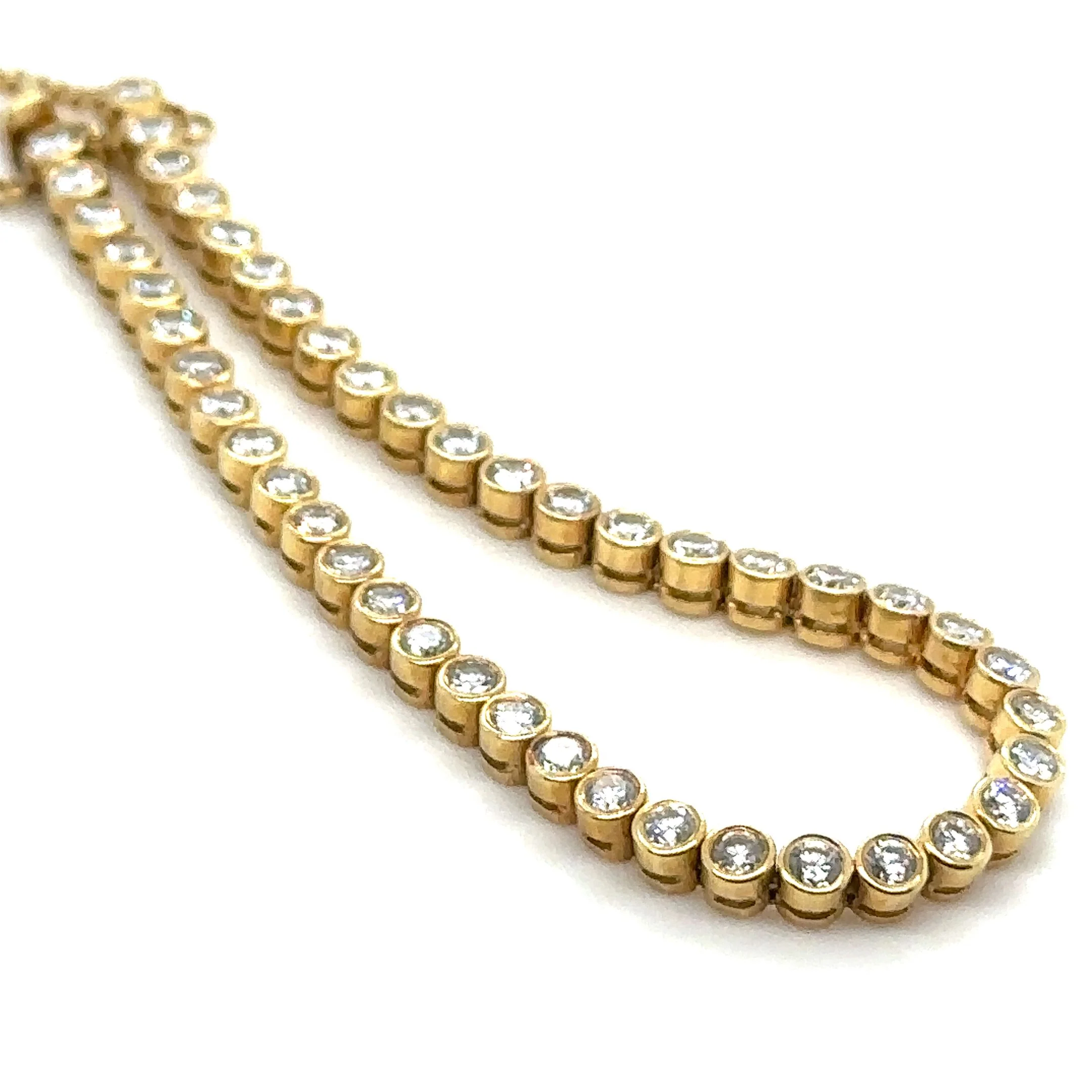 Bespoke Diamond Line Bracelet 4.60ct - Image 4