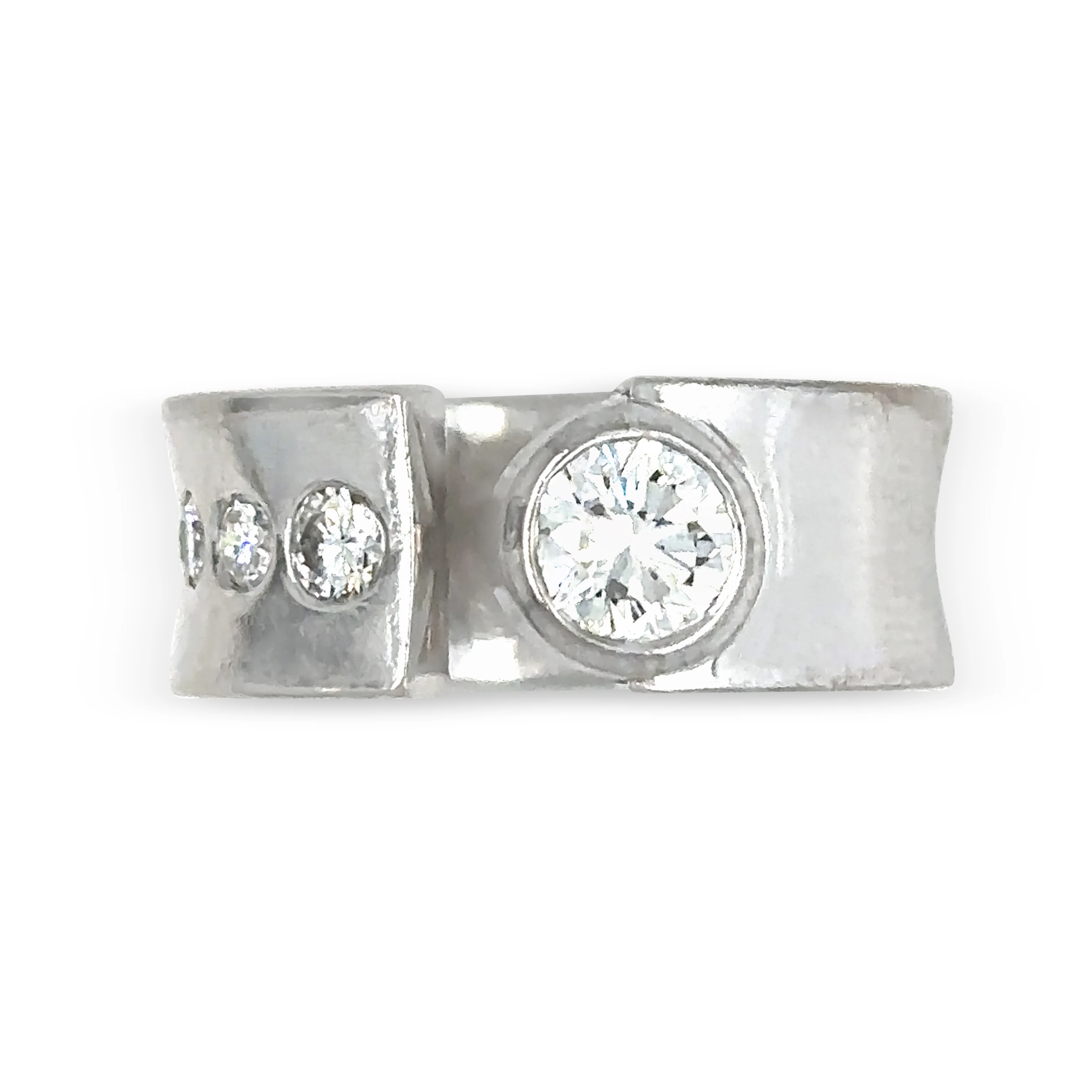 Bespoke Diamond Offset Ring 1.07ct - Image 4