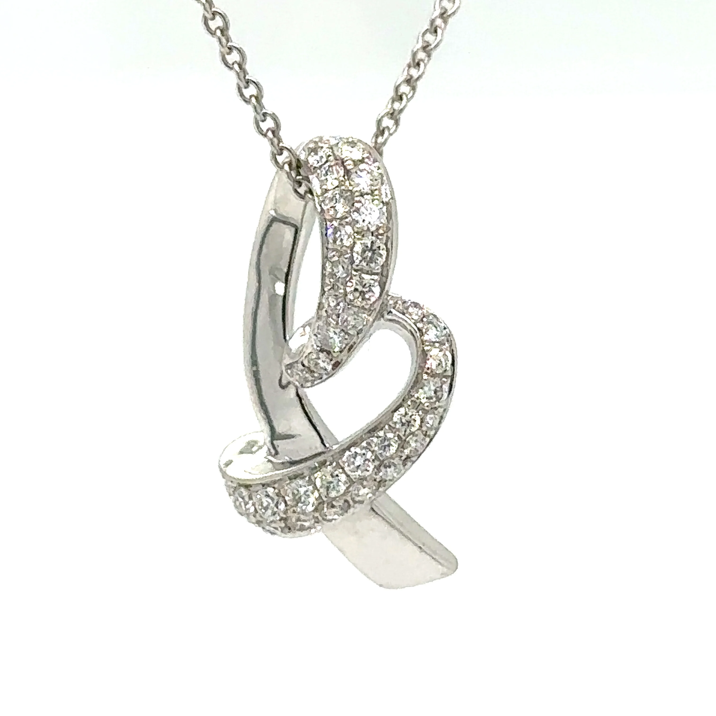 Bespoke Diamond Pendant and Necklace White Gold 0.50ct - Image 13