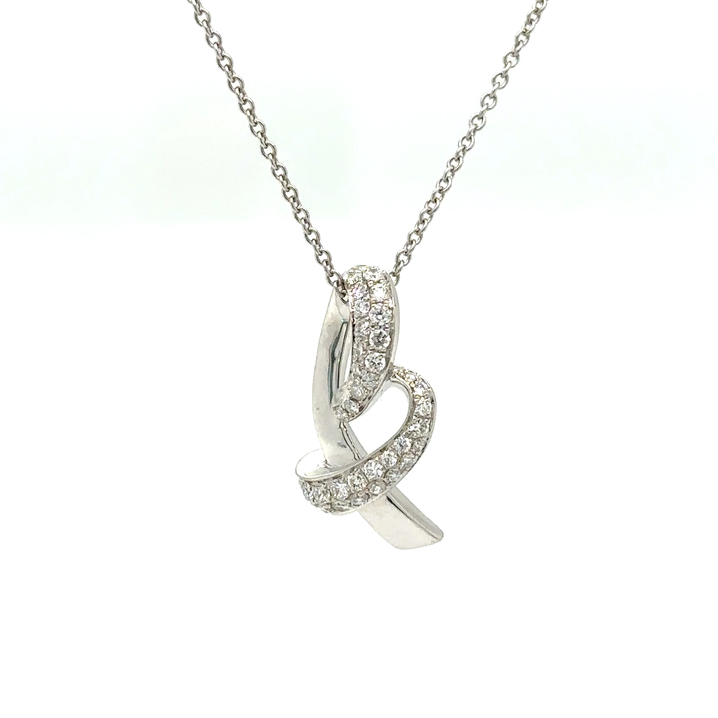 Bespoke Diamond Pendant and Necklace White Gold 0.50ct - Image 6