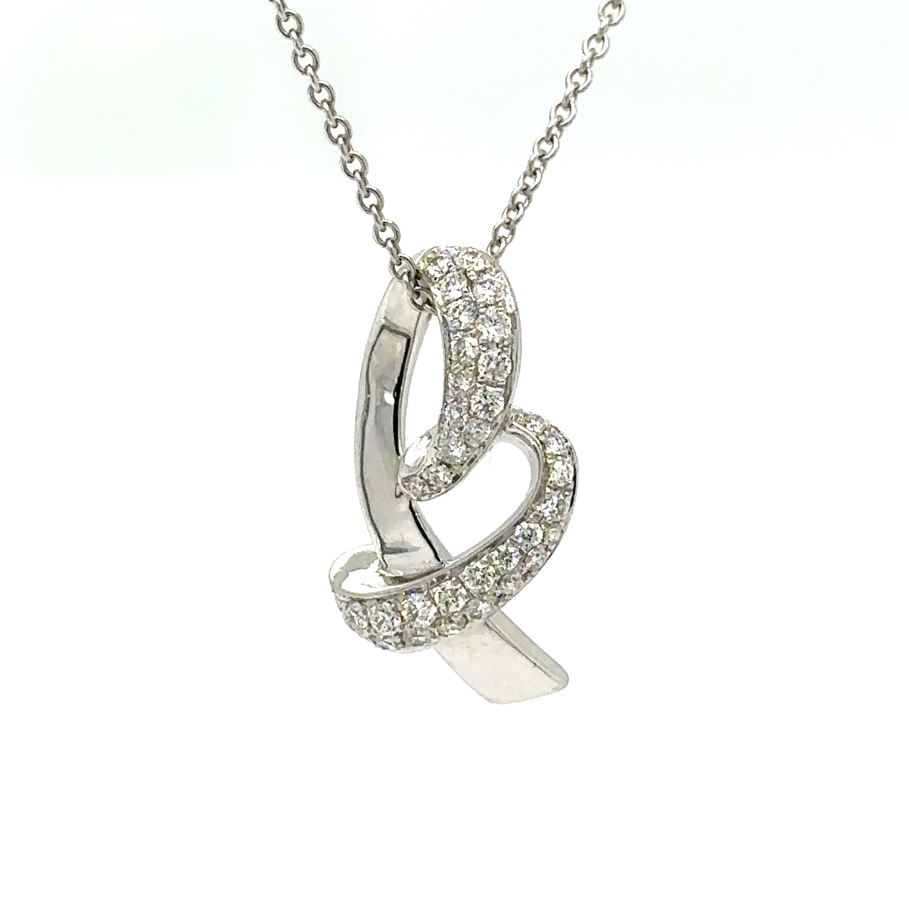 Bespoke Diamond Pendant and Necklace White Gold 0.50ct - Image 7