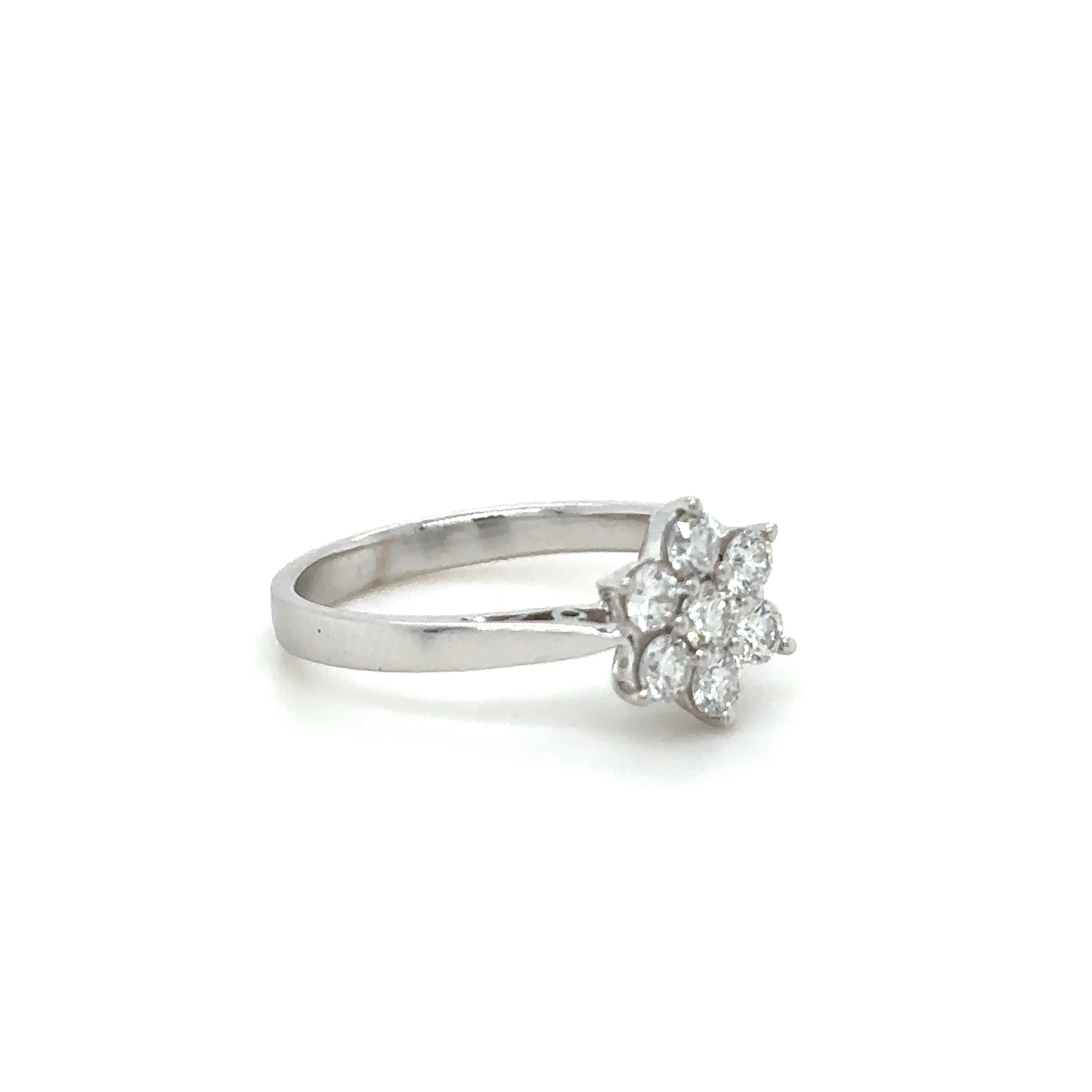 Bespoke Diamond Engagement Ring White Gold 0.50ct - Image 2