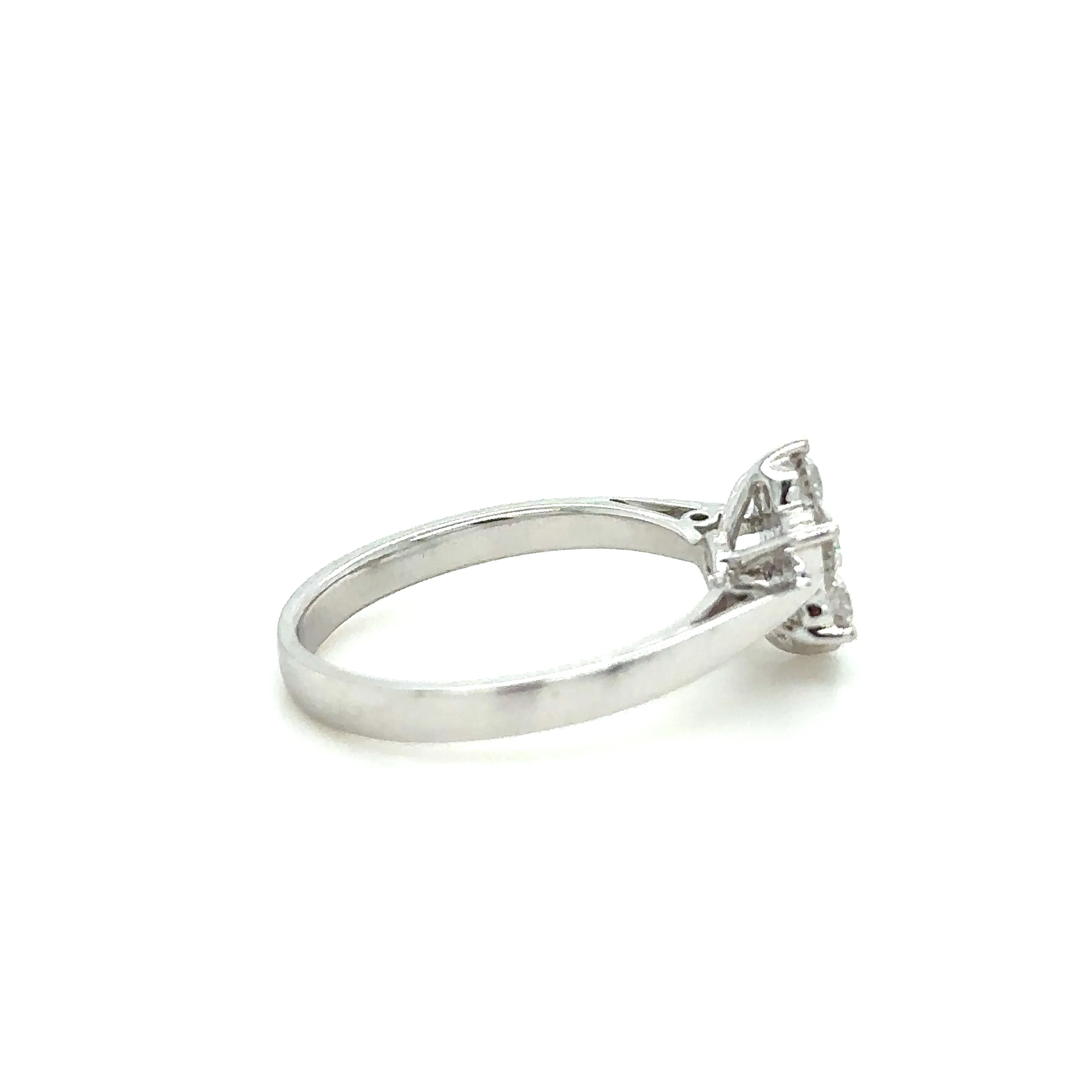 Bespoke Diamond Engagement Ring White Gold 0.50ct - Image 3