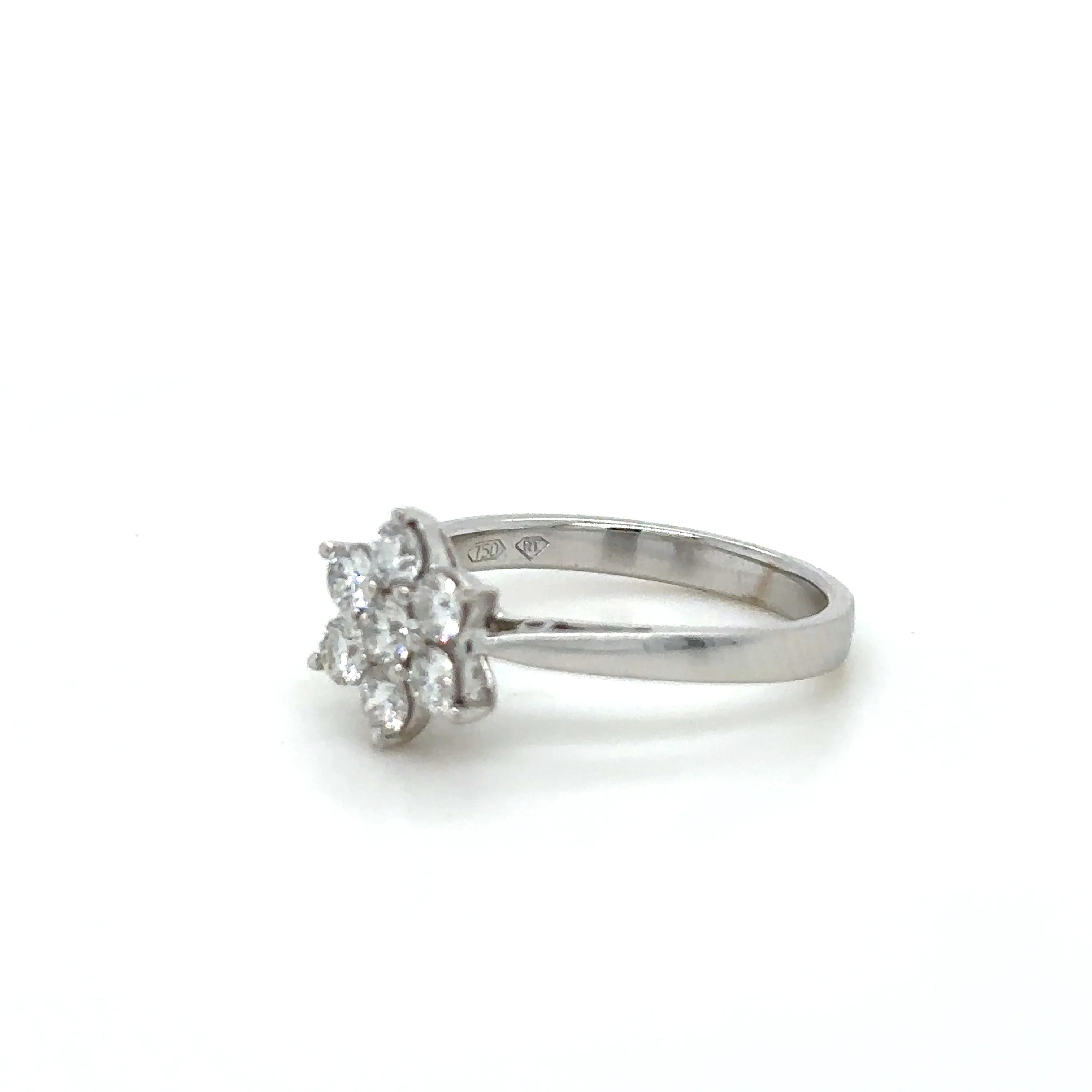 Bespoke Diamond Engagement Ring White Gold 0.50ct - Image 6