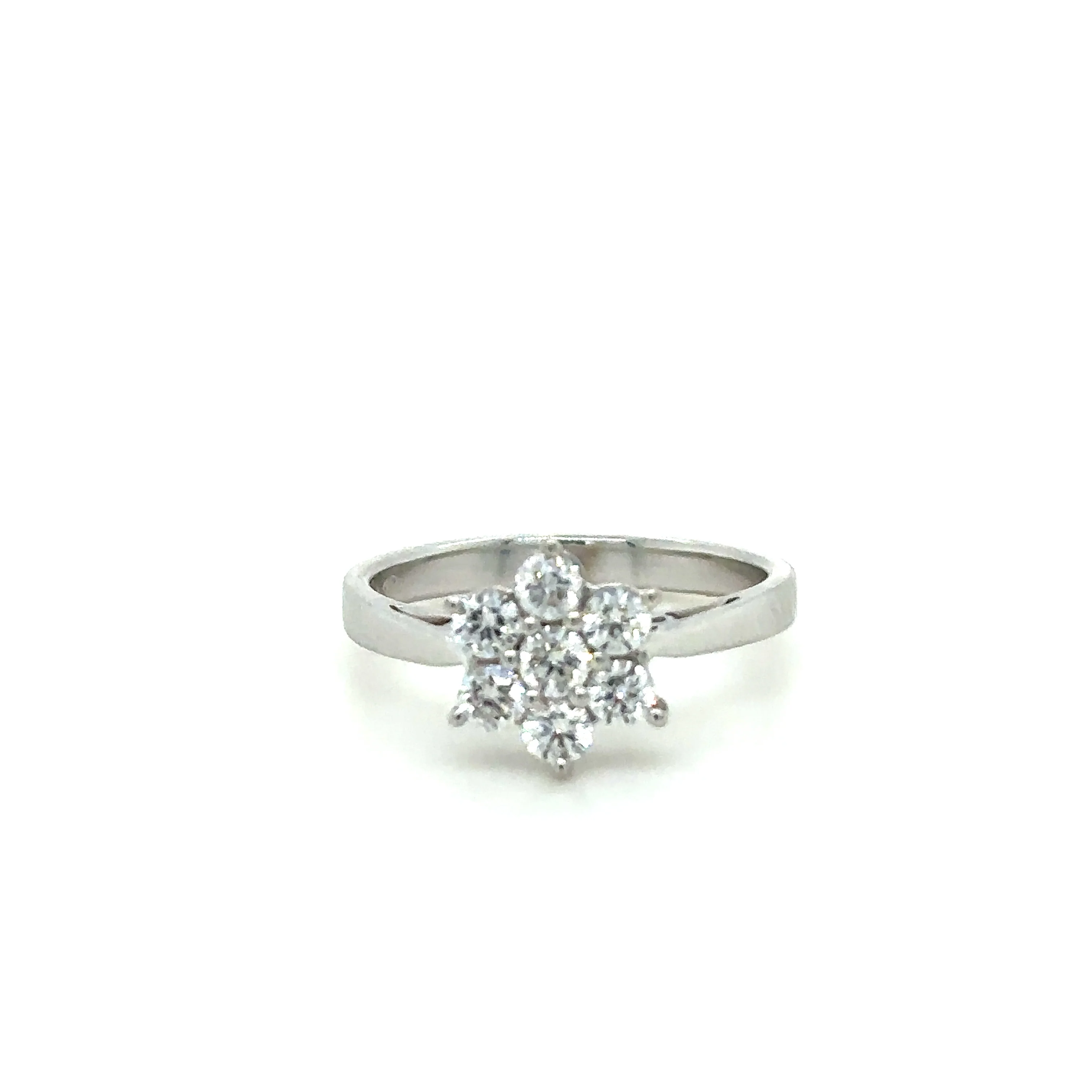 Bespoke Diamond Engagement Ring White Gold 0.50ct - Image 8
