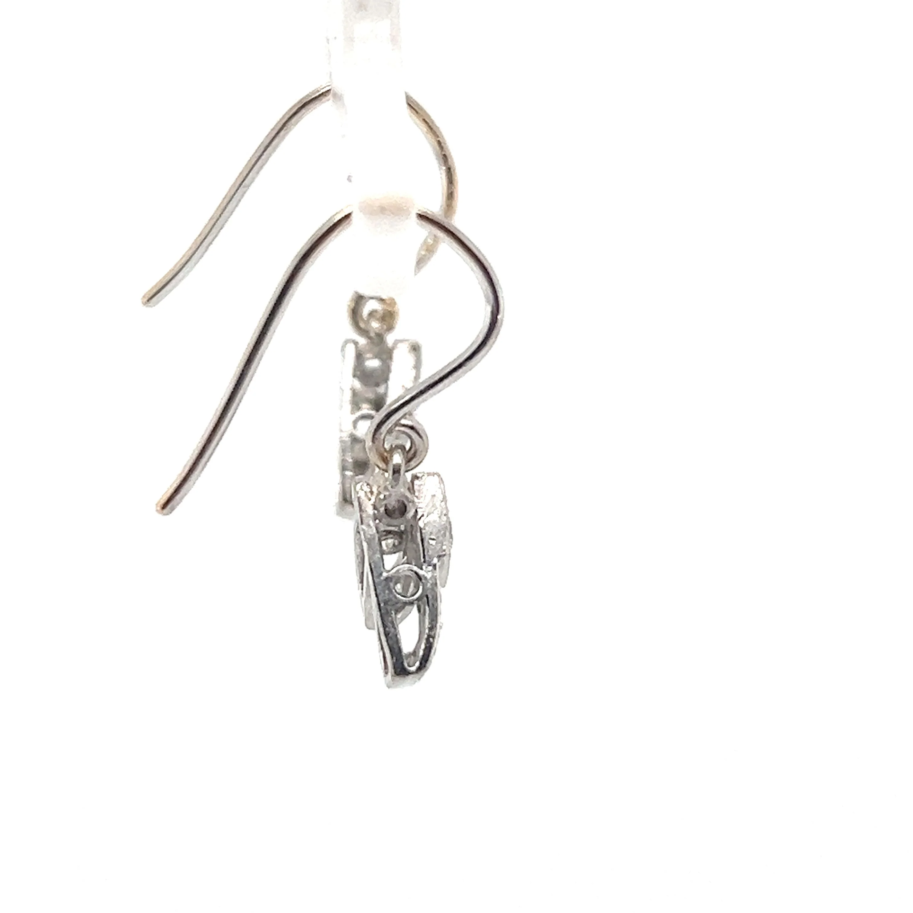 Bespoke Diamond Vee Shaped Drop Earrings 0.31ct - Image 5