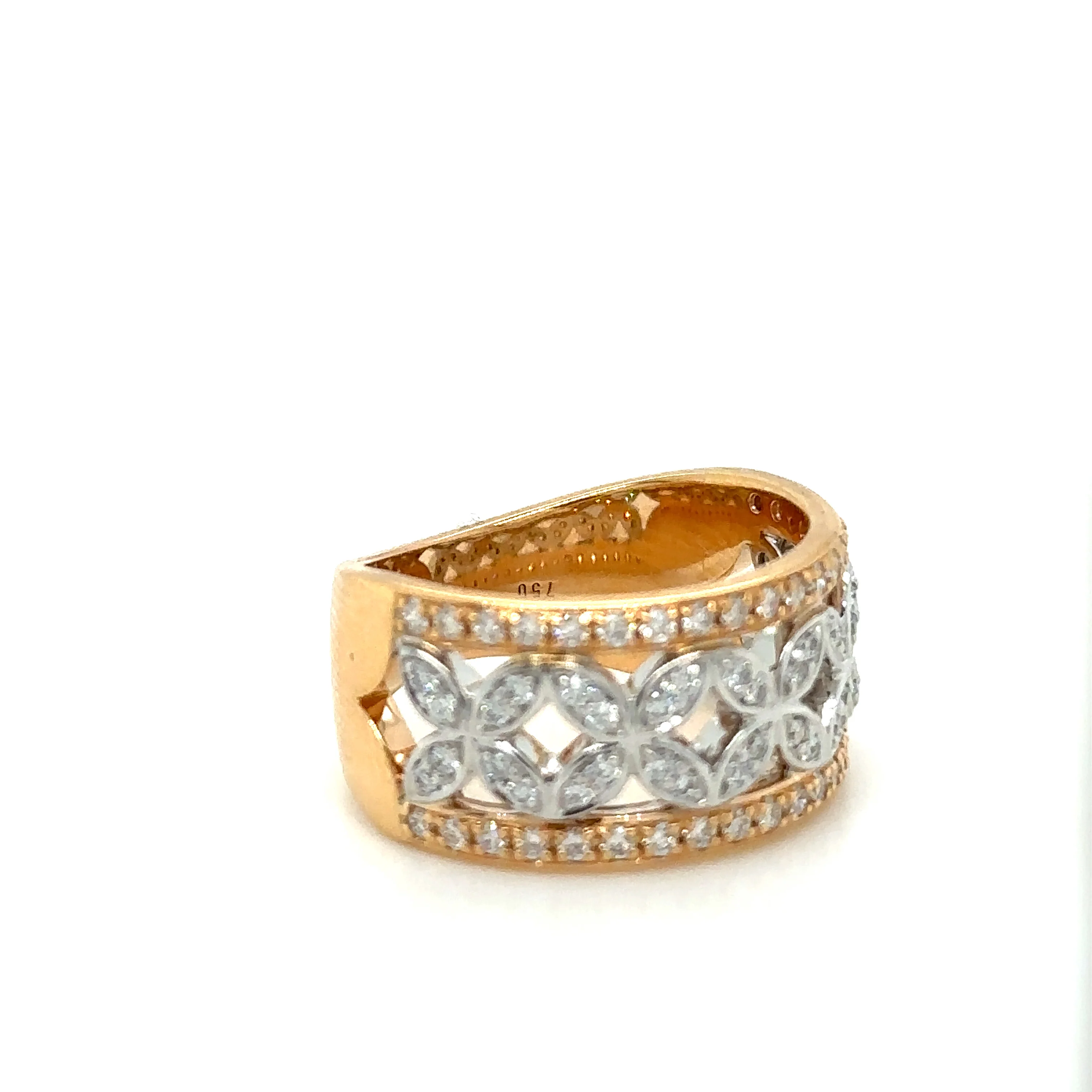 Bespoke Handmade Diamond Dress Ring 0.75ct - Image 2