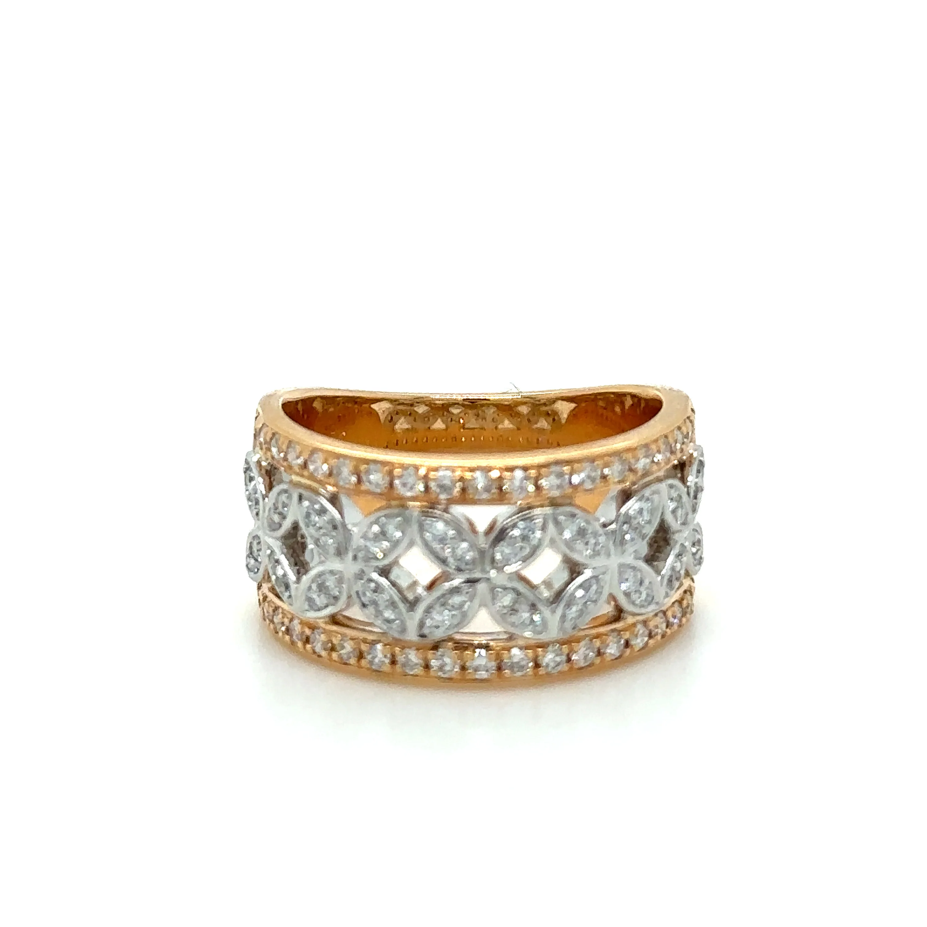 Bespoke Handmade Diamond Dress Ring 0.75ct - Image 5